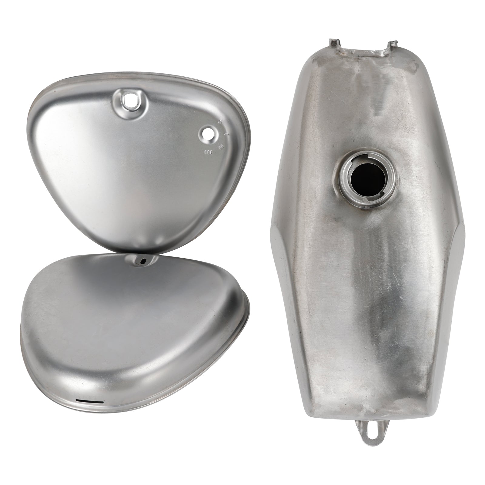 Ensemble réservoir d'essence et couvercle latéral non peint pour Simson S50 S51 S70