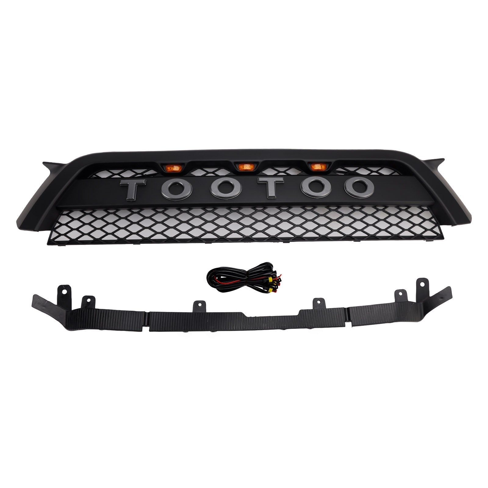Griglia per paraurti anteriore TRD Pro Style per Toyota 4Runner 2010-2013, nero opaco