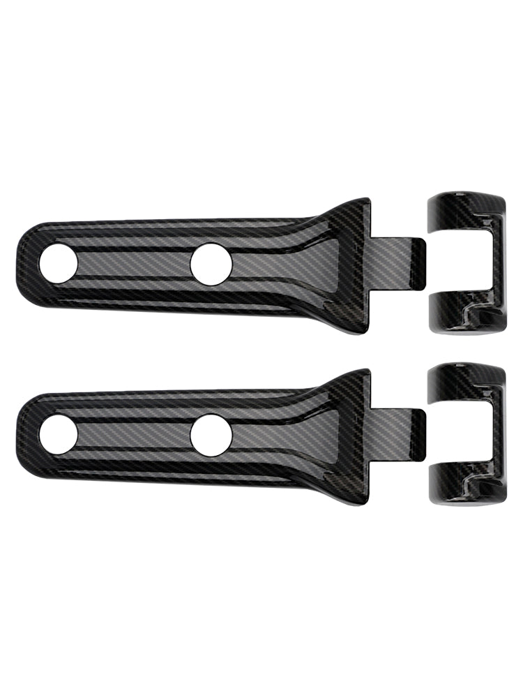 Garniture de charnière de hayon en fibre de carbone pour Jeep Wrangler JL (2018-2024)