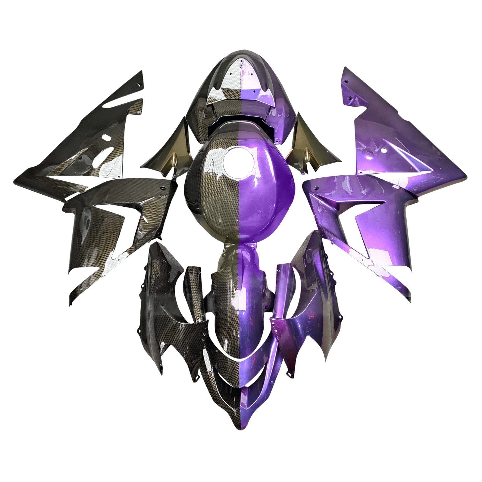 Kit de carénage par injection, carrosserie en plastique ABS pour Kawasaki ZX10R 2004-2005