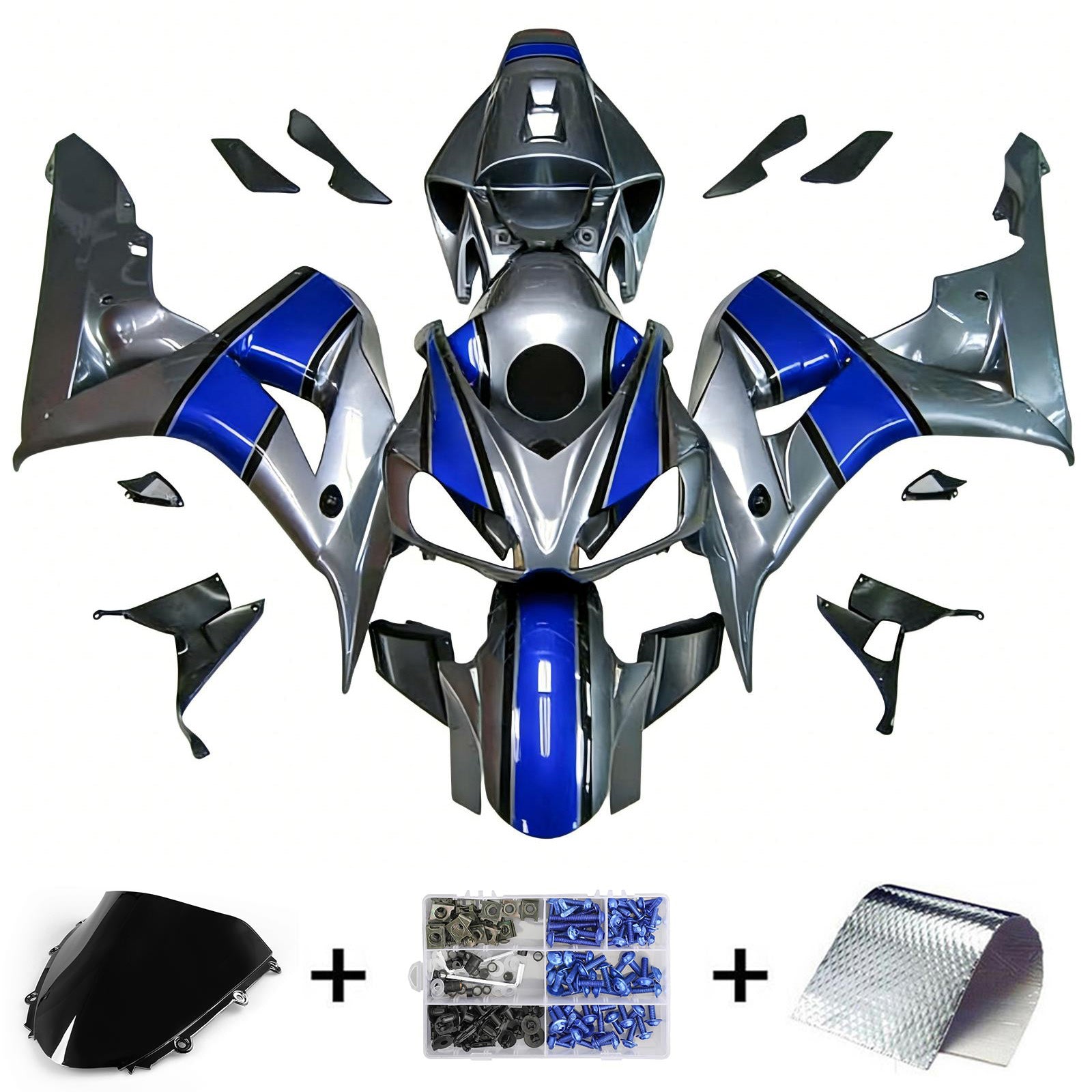 Kit de carénage par injection, carrosserie en plastique ABS pour Honda CBR1000RR 2006-2007