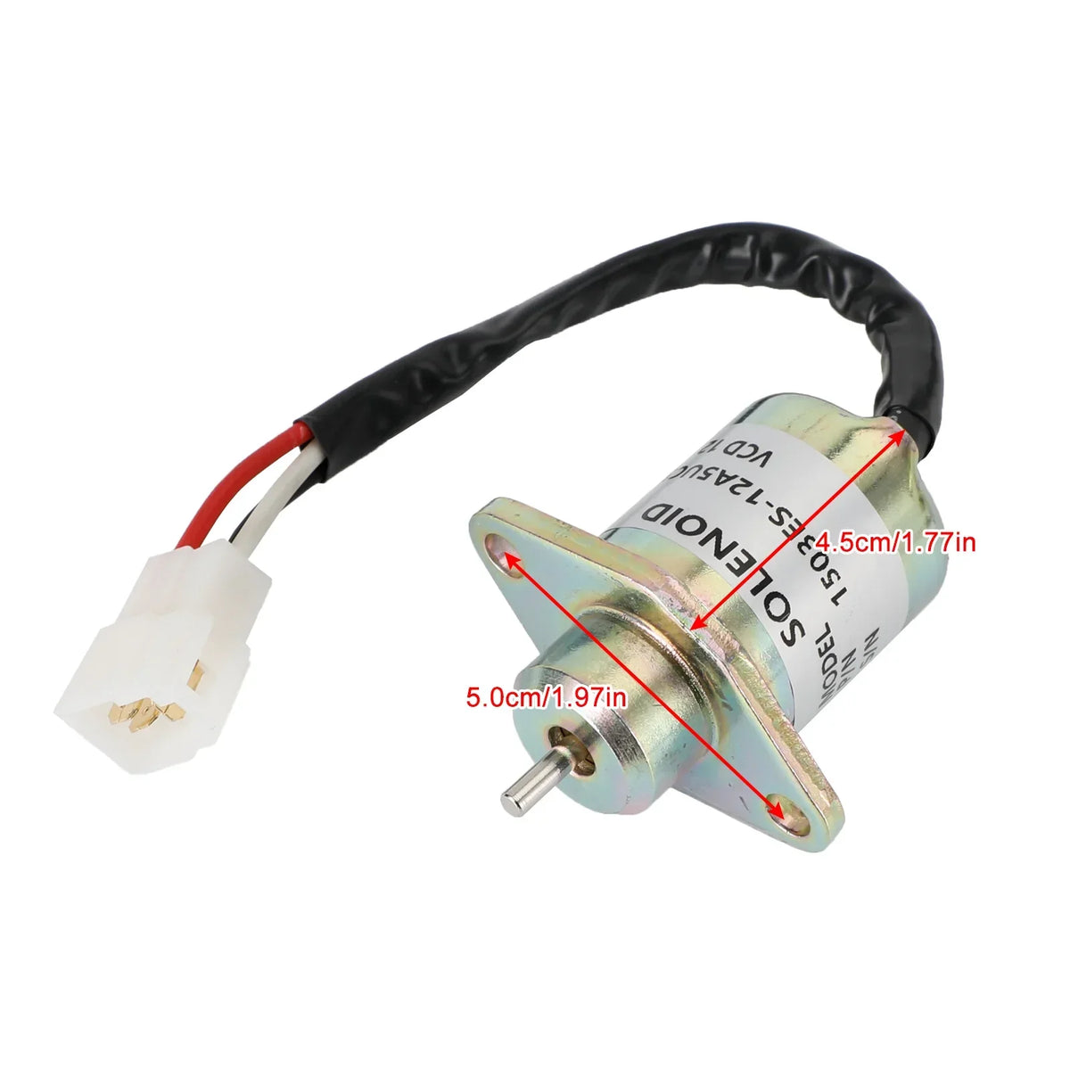 Solénoïde Arrêt Carburant 1C010-60015 Pour Kubota V1505 V3300 - Alliage Aluminium 12V