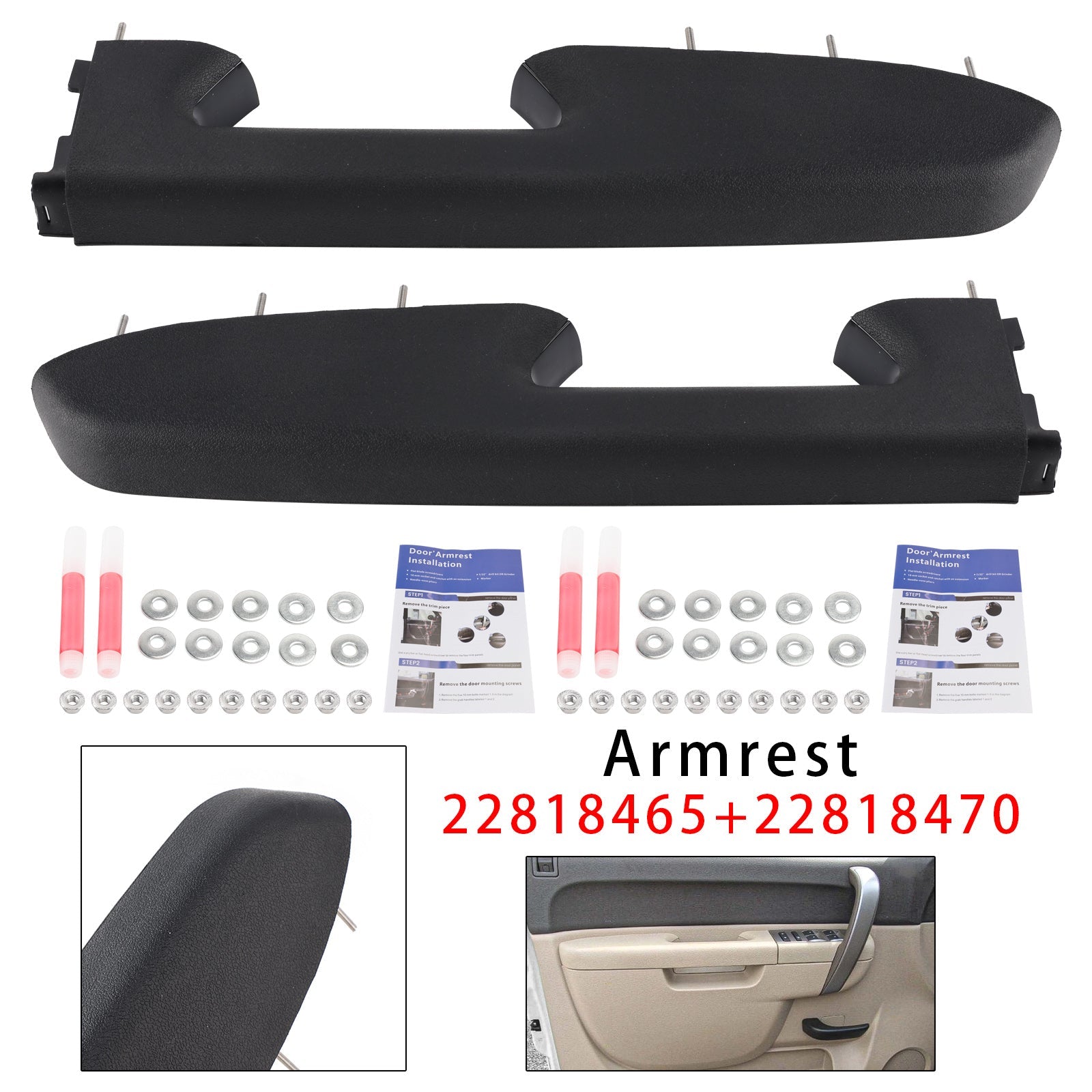 Réparation d'accoudoir avant pour Chevrolet Silverado 3500 HD (2010-2014) - Référence : 22818465