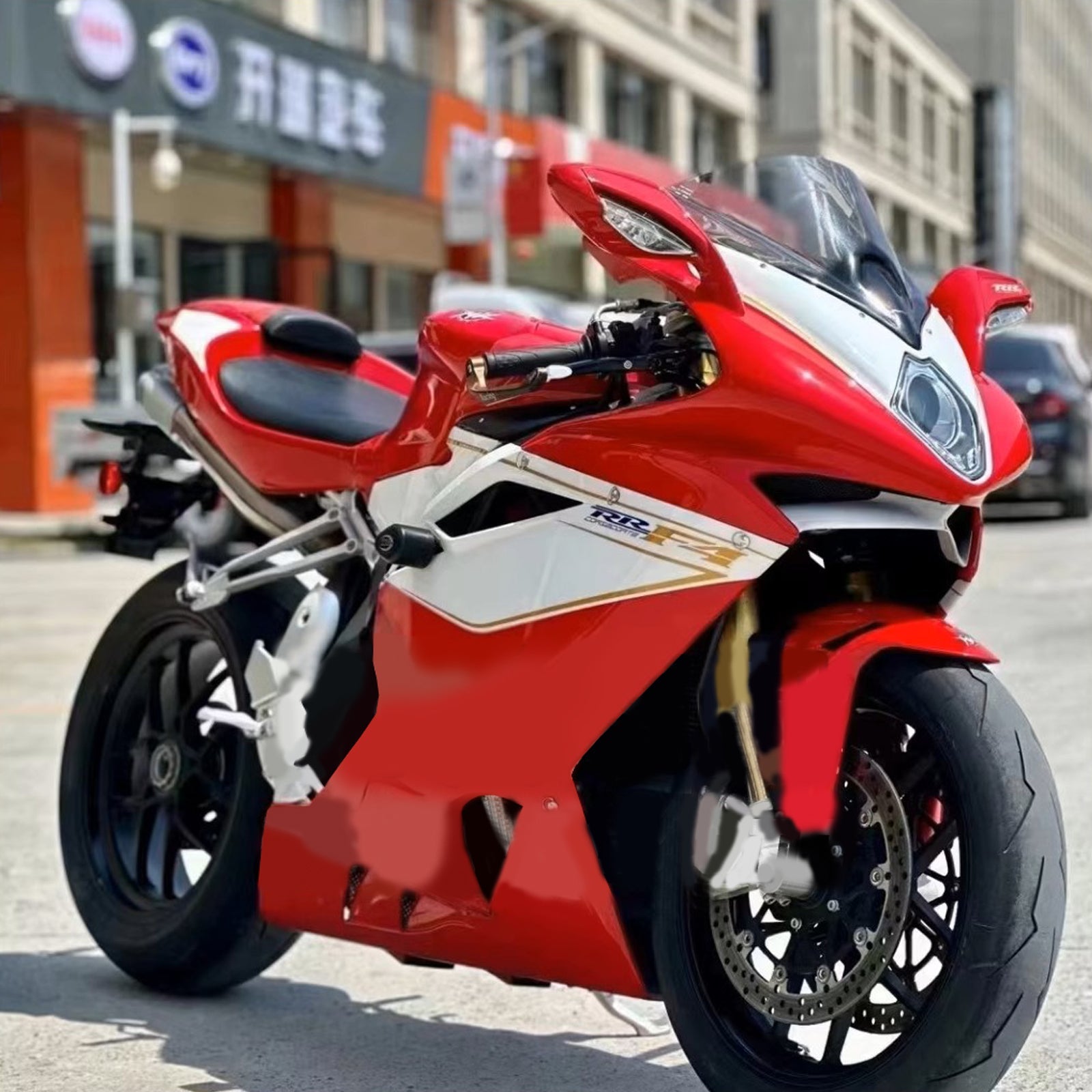 Kit de carénage d'injection MV Agusta F4 1000 2005-2006 Carrosserie Plastique ABS