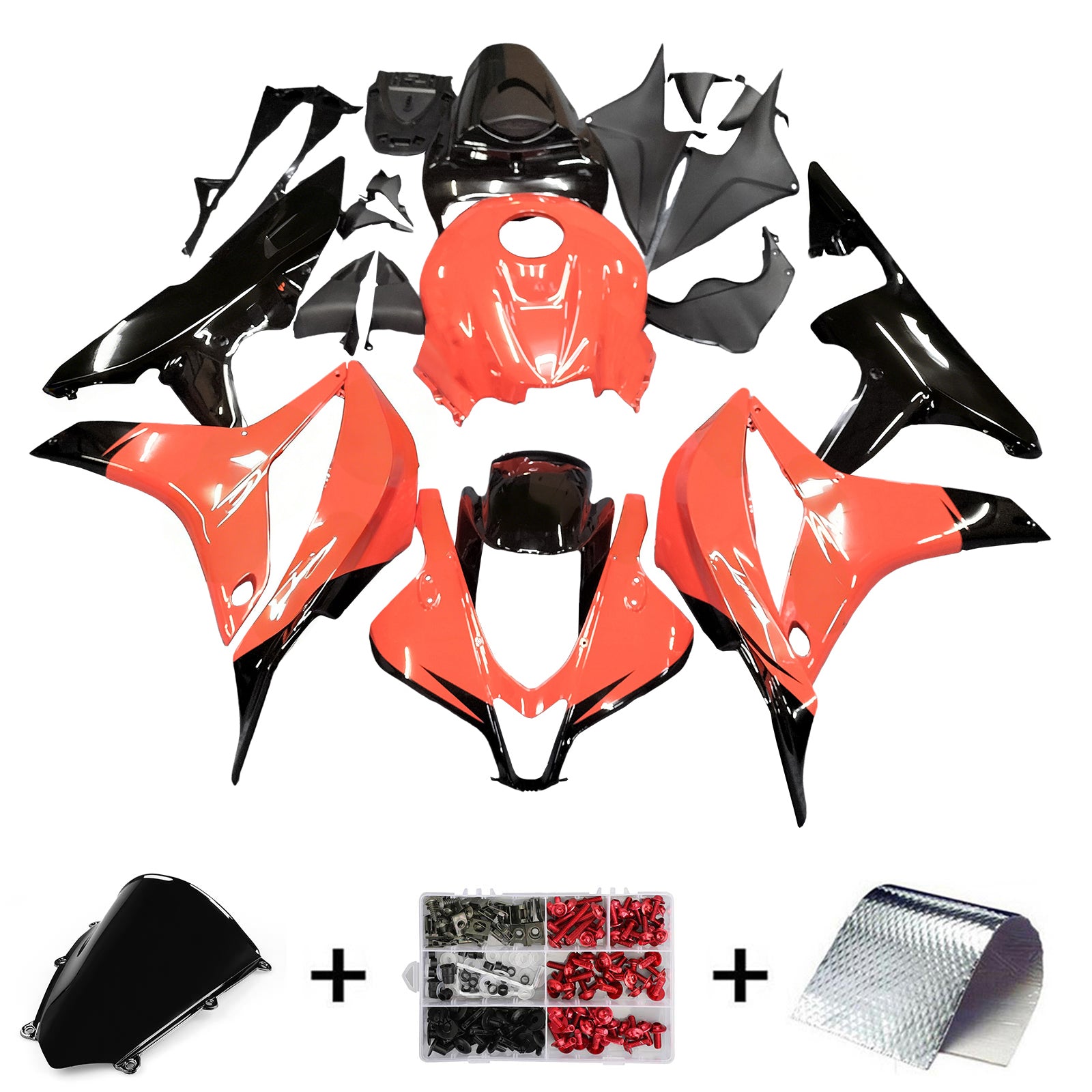 Kit de carénage injecté en plastique ABS pour Honda CBR600RR 2007-2008 F5