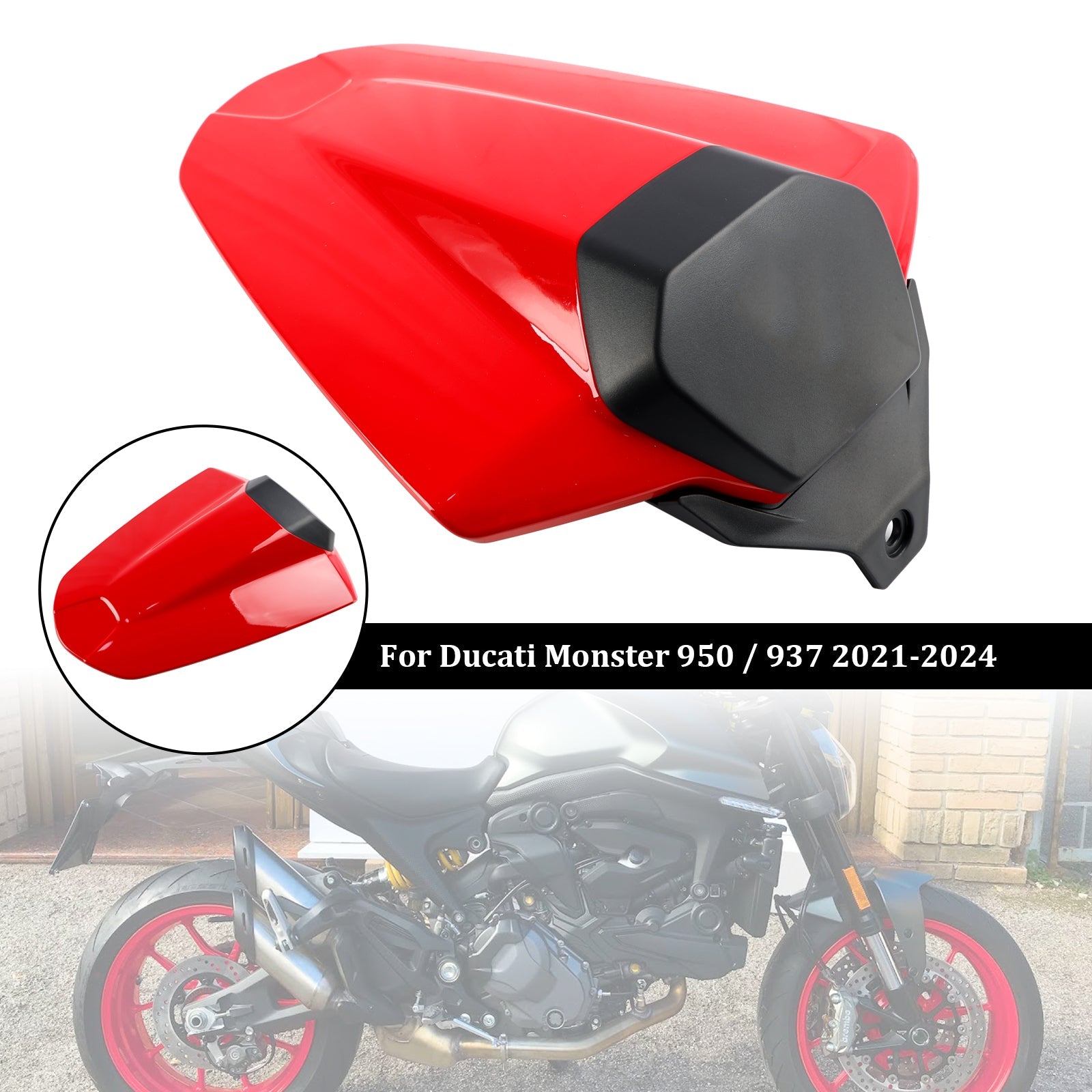 Capot de carénage de couvercle de siège arrière pour Ducati Monster 950 937 2021-2024