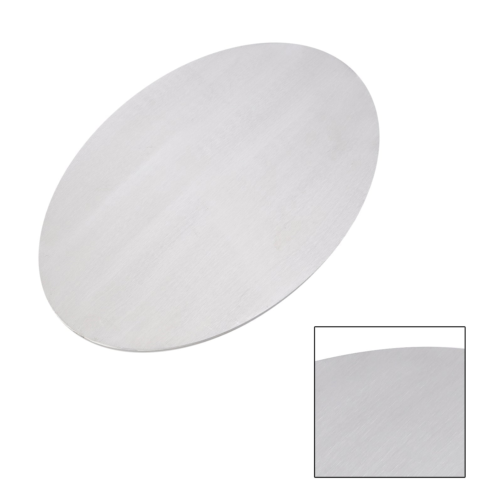 Oval Virgin Ovalna registrska tabla v aluminijasti zlitini, da se sestavite, univerzalna prilagoditev za motocikle