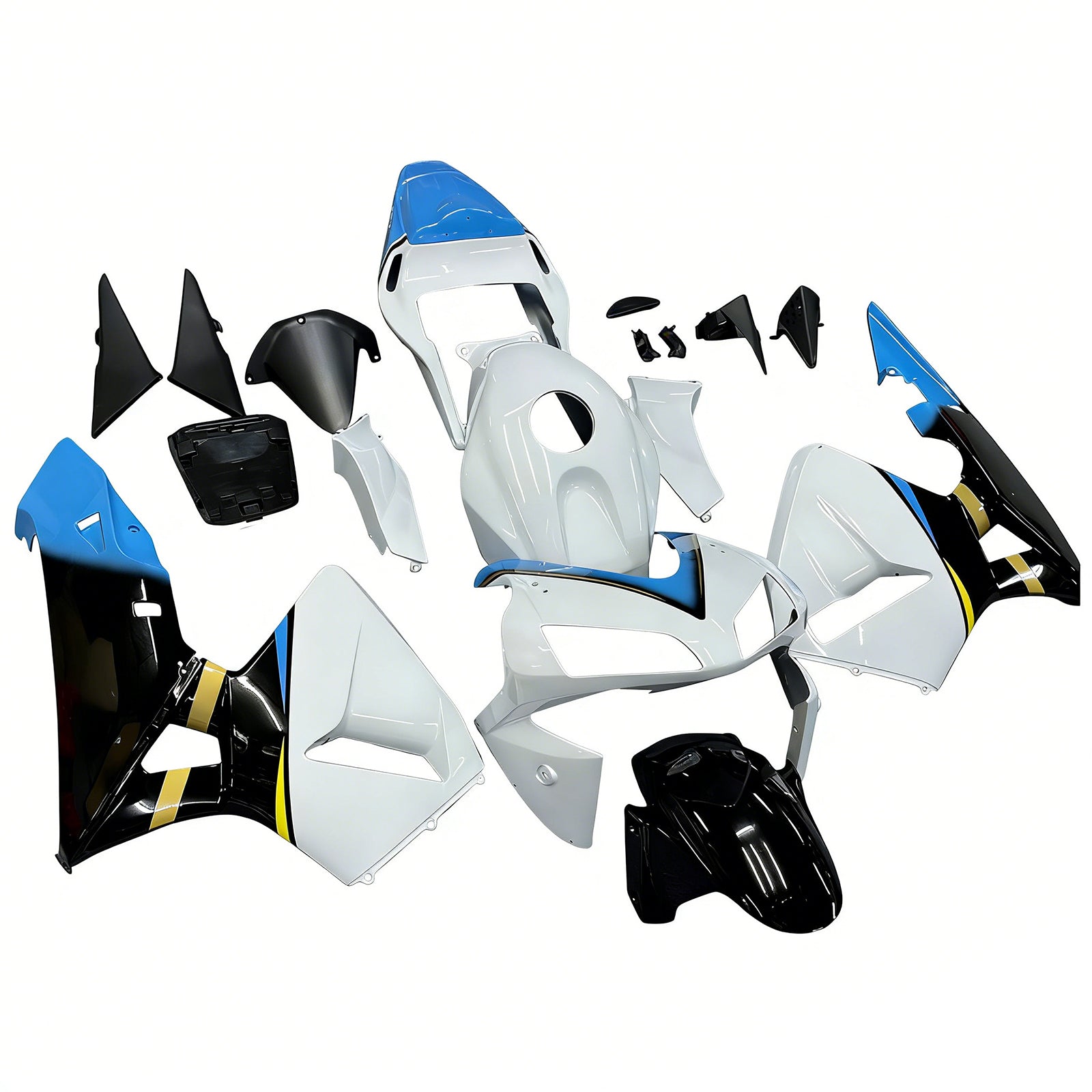 Kit de carénage par injection, carrosserie en plastique ABS, compatible avec Honda CBR600RR 2003-2004