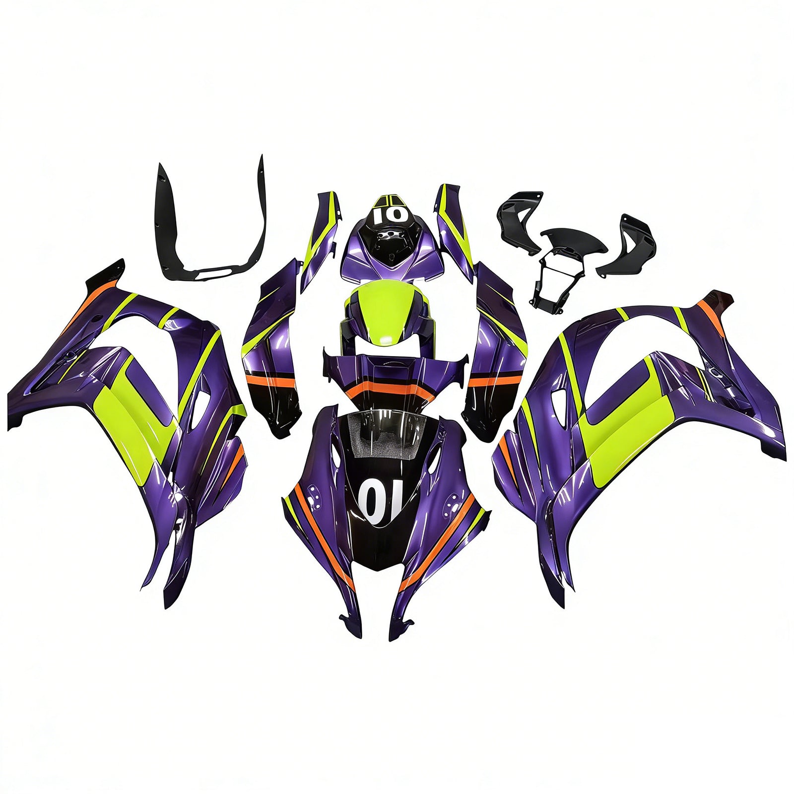 Kit de carénage injecté en plastique ABS pour Kawasaki ZX10R 2016-2020