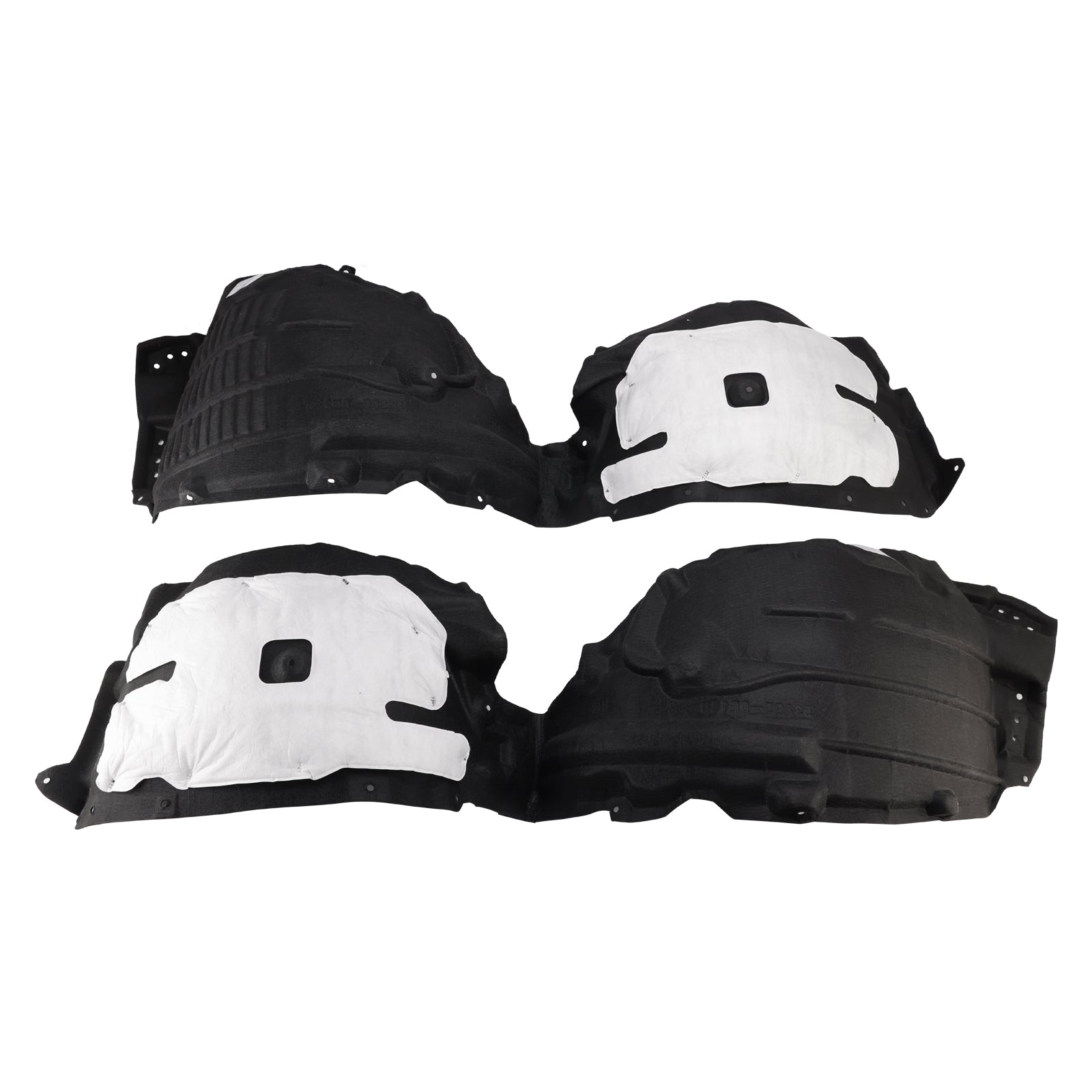 Paire de doublures d'ailes intérieures avant pour Toyota Highlander 2020-2024 538060E170
