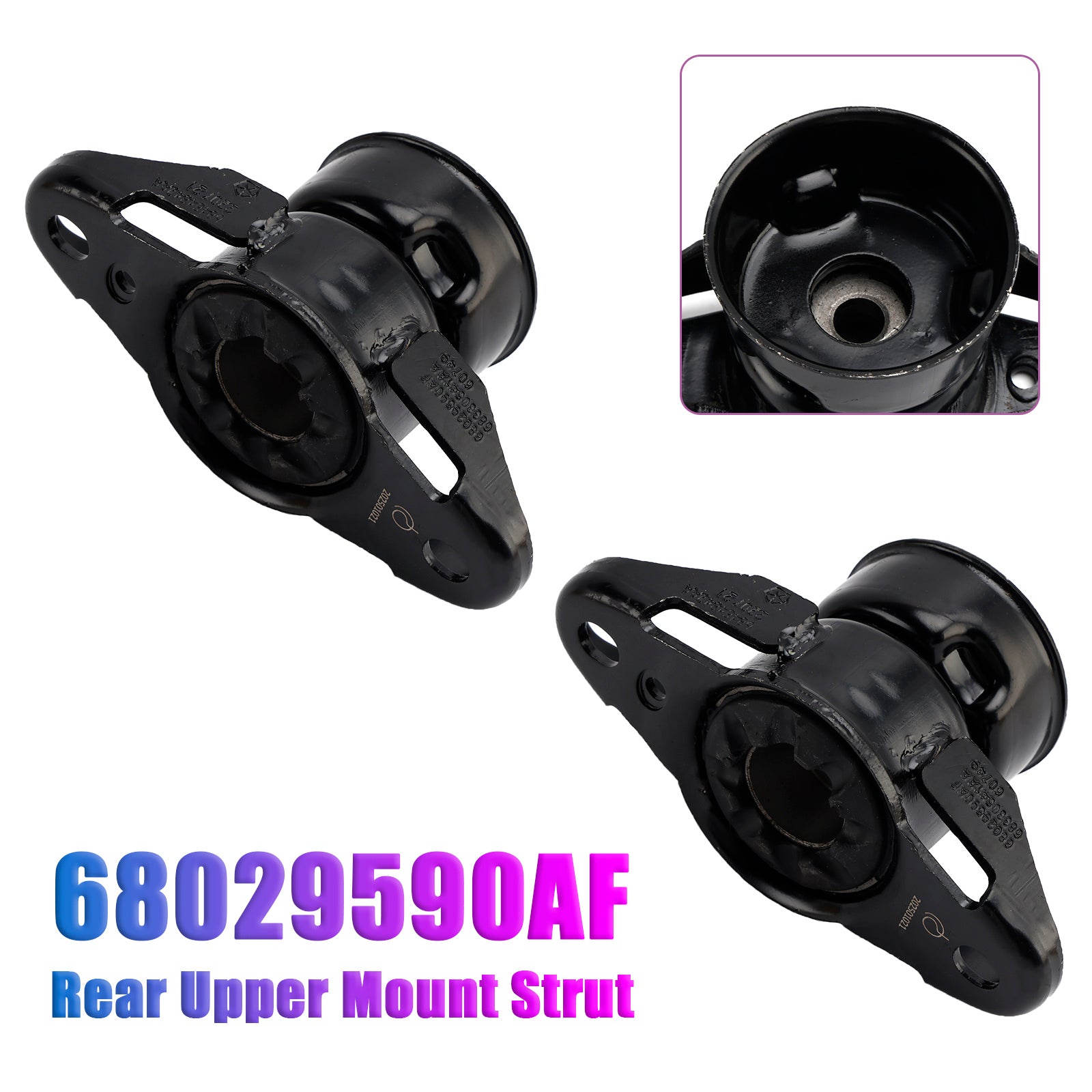 2 supports supérieurs arrière pour Jeep Grand Cherokee 2011-2022 68029590AF