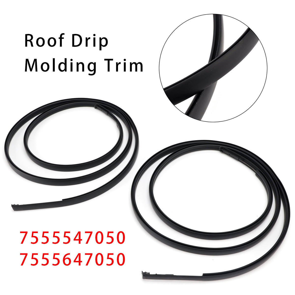 Moldura de techo izquierda + derecha de 2 piezas para Toyota Prius V 2012-2018