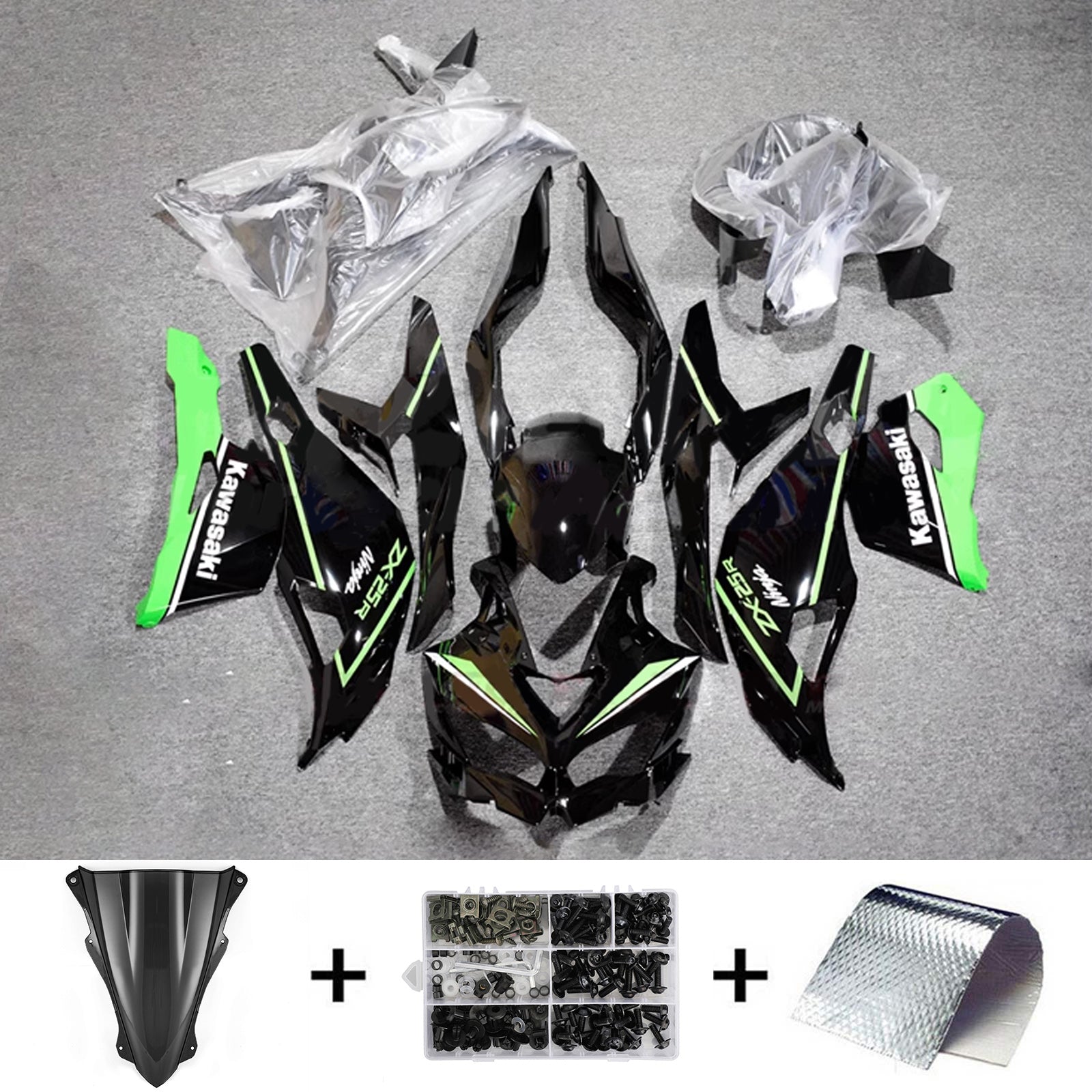 Kit carena iniezione Kawasaki Ninja ZX-25R ZX-4R ZX-4RR 2019-2024