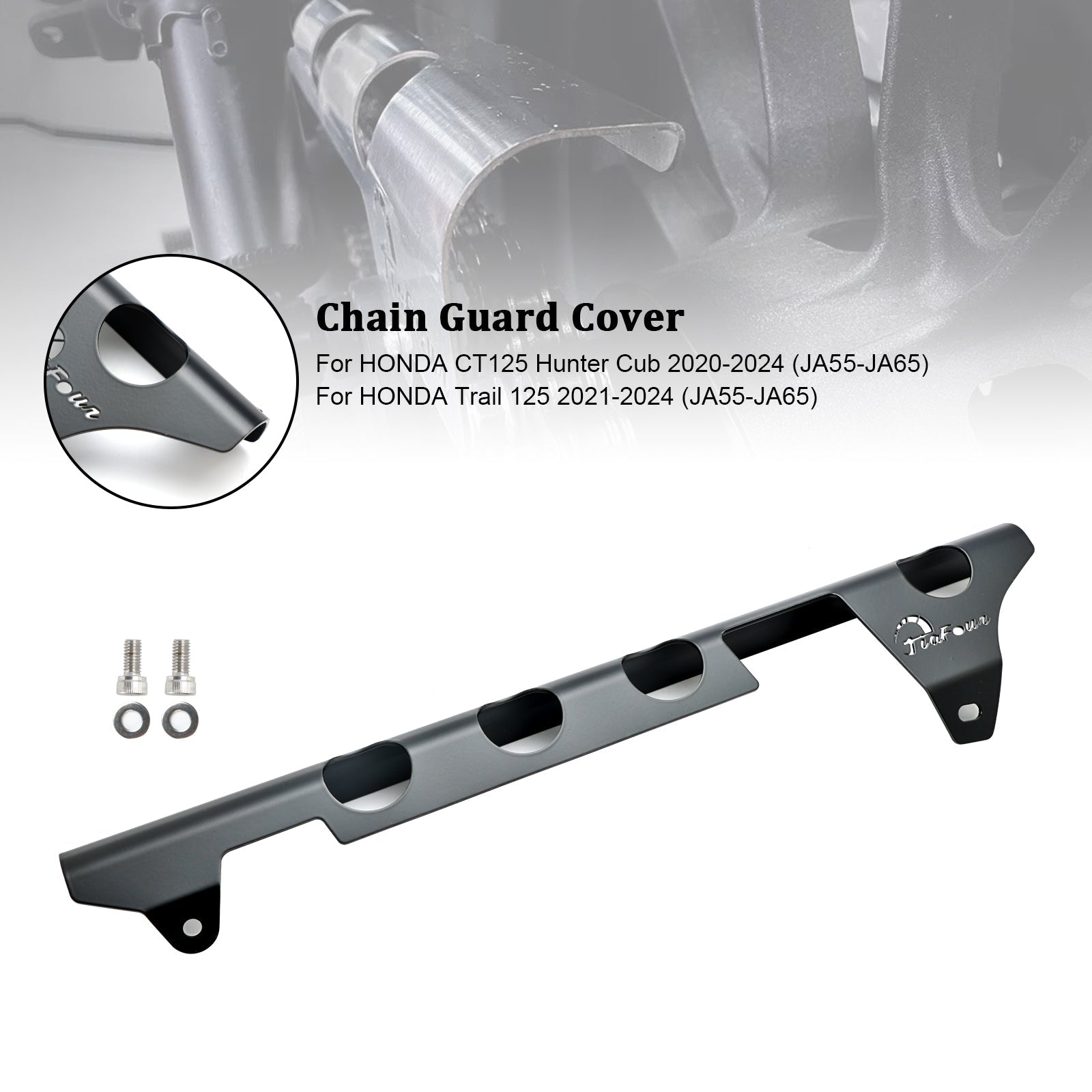 Cubierta de protección de la cadena de Pignon para Honda CT125 Trail 125 JA55 JA65 2020-2024