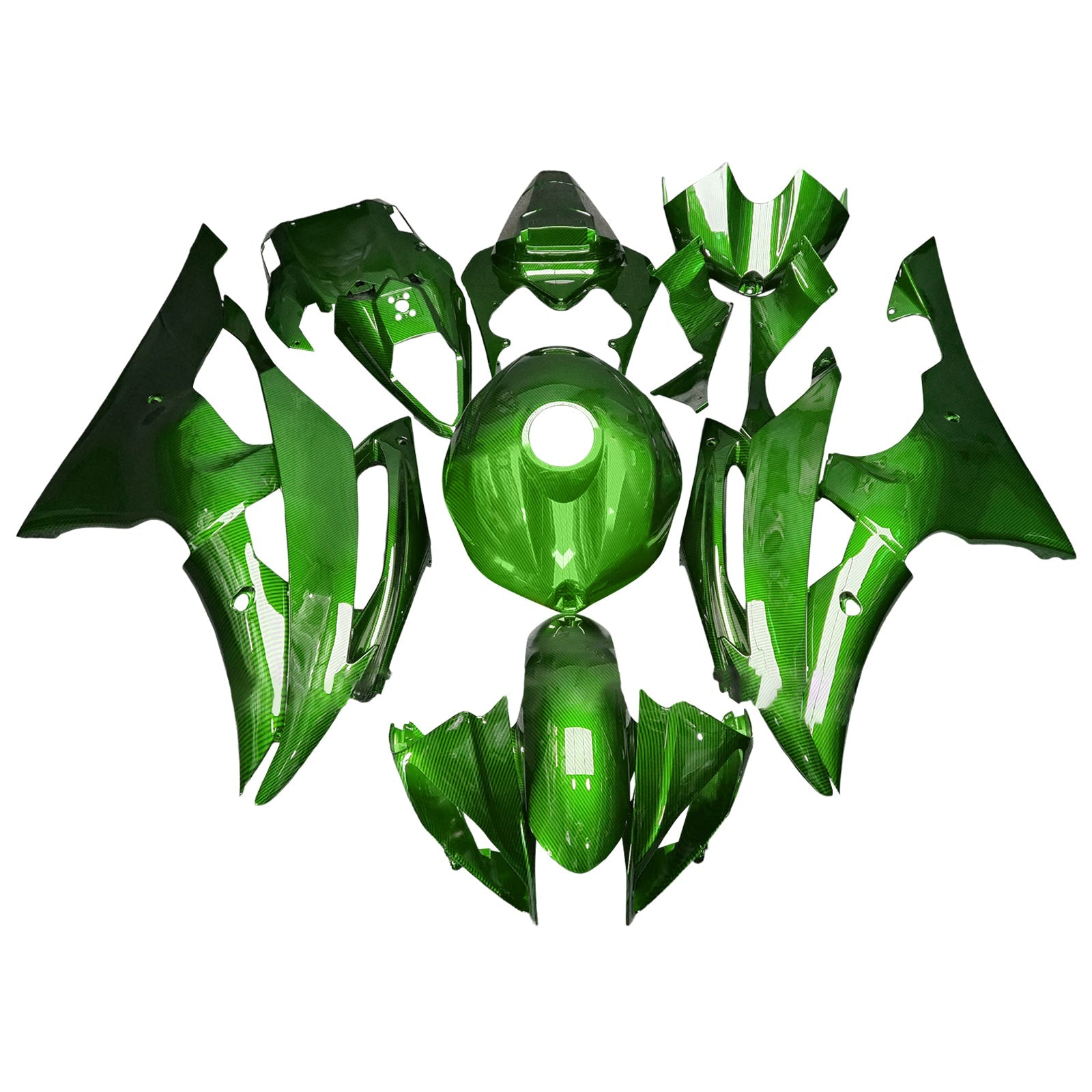 Kit de carénage injecté en plastique ABS pour Yamaha YZFR6 YZF-R6 2008-2016