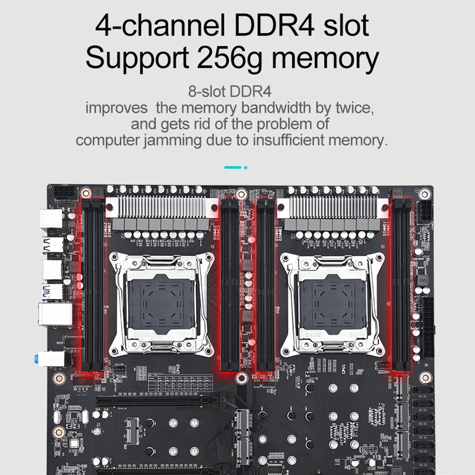 Placa base x99 canal doble para computadora de escritorio Pro LGA2011-3 V3/V4