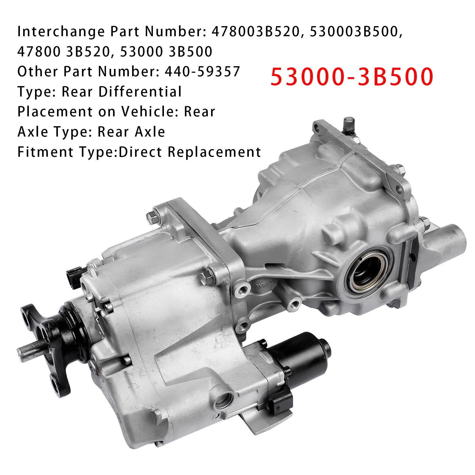 Nuovo supporto differenziale posteriore per Kia Sorento 2014-2015, trazione integrale, 53000-3B500