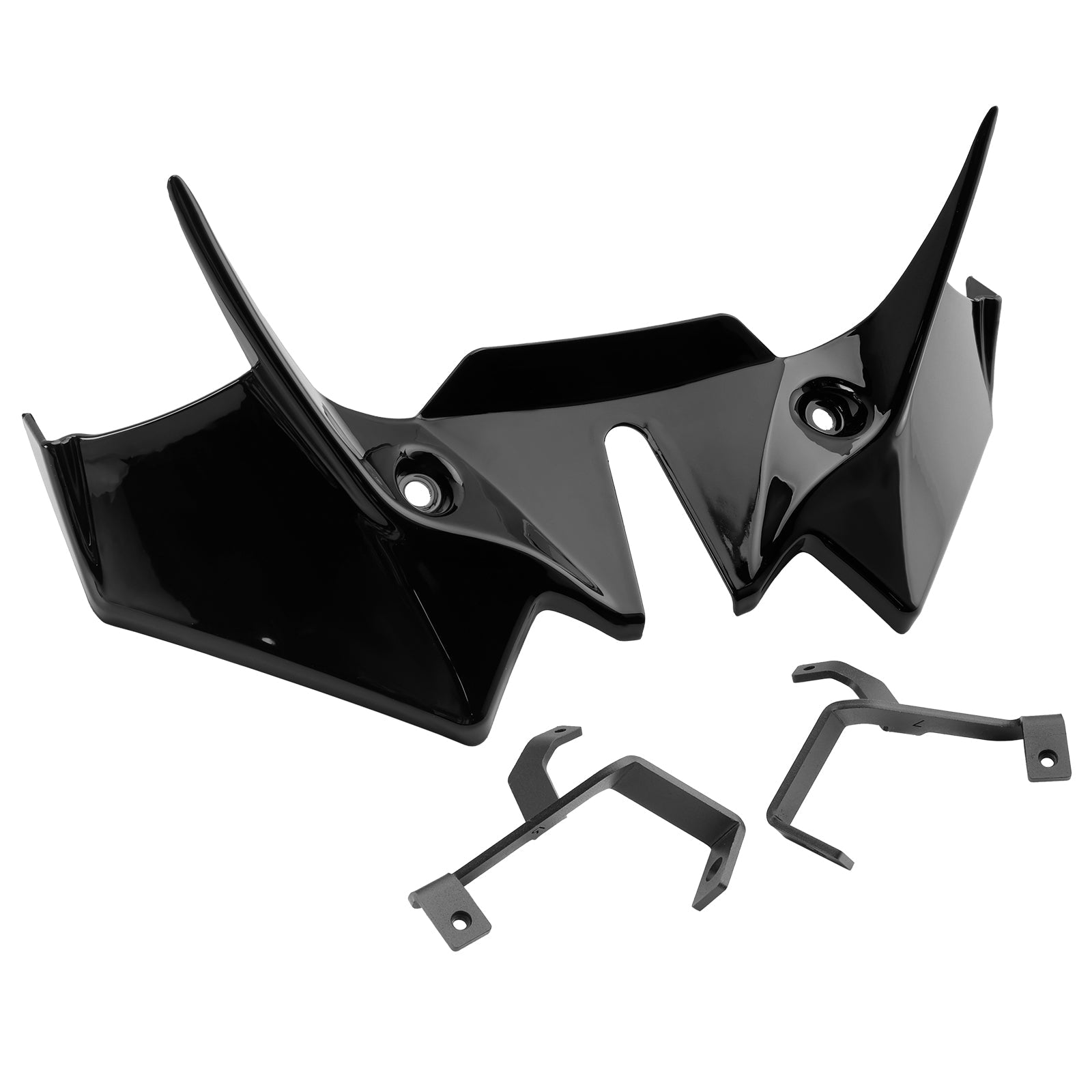 Extension de becquet avant noir pour Kawasaki Z650 2021-2024