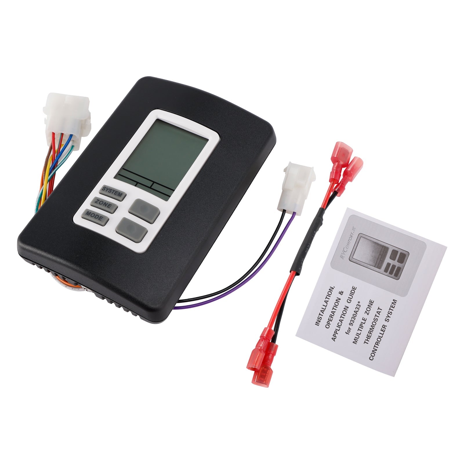 Cyfrowa strefa termostat seria 9 9330A3341 12 V, czarny