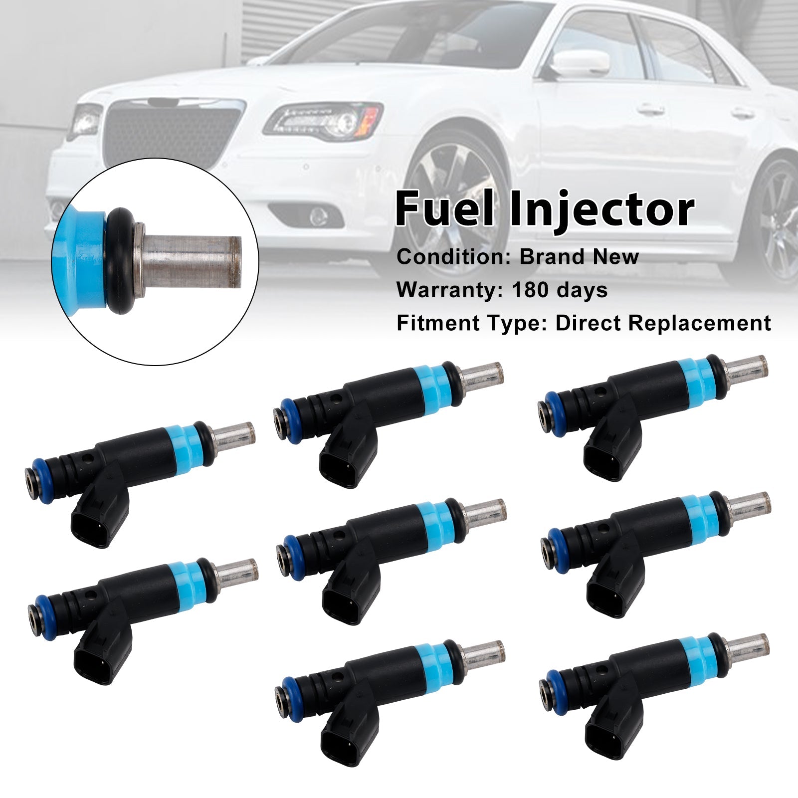 Inyector de combustible de 8 piezas 05038337AB para Dodge Charge y Grand Cherokee 2012-2021