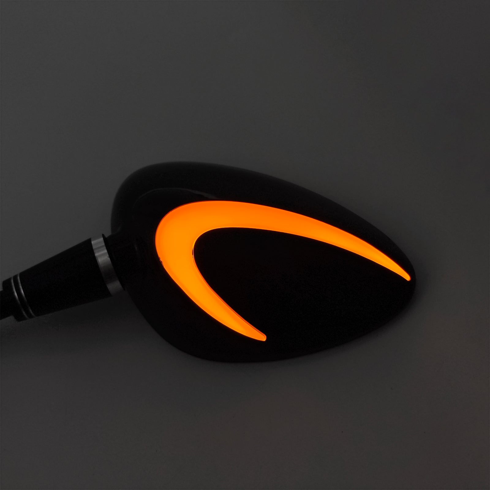 Para czarnych lusterki LED Nić 10 mm po prawej stronie Piaggio Vespa