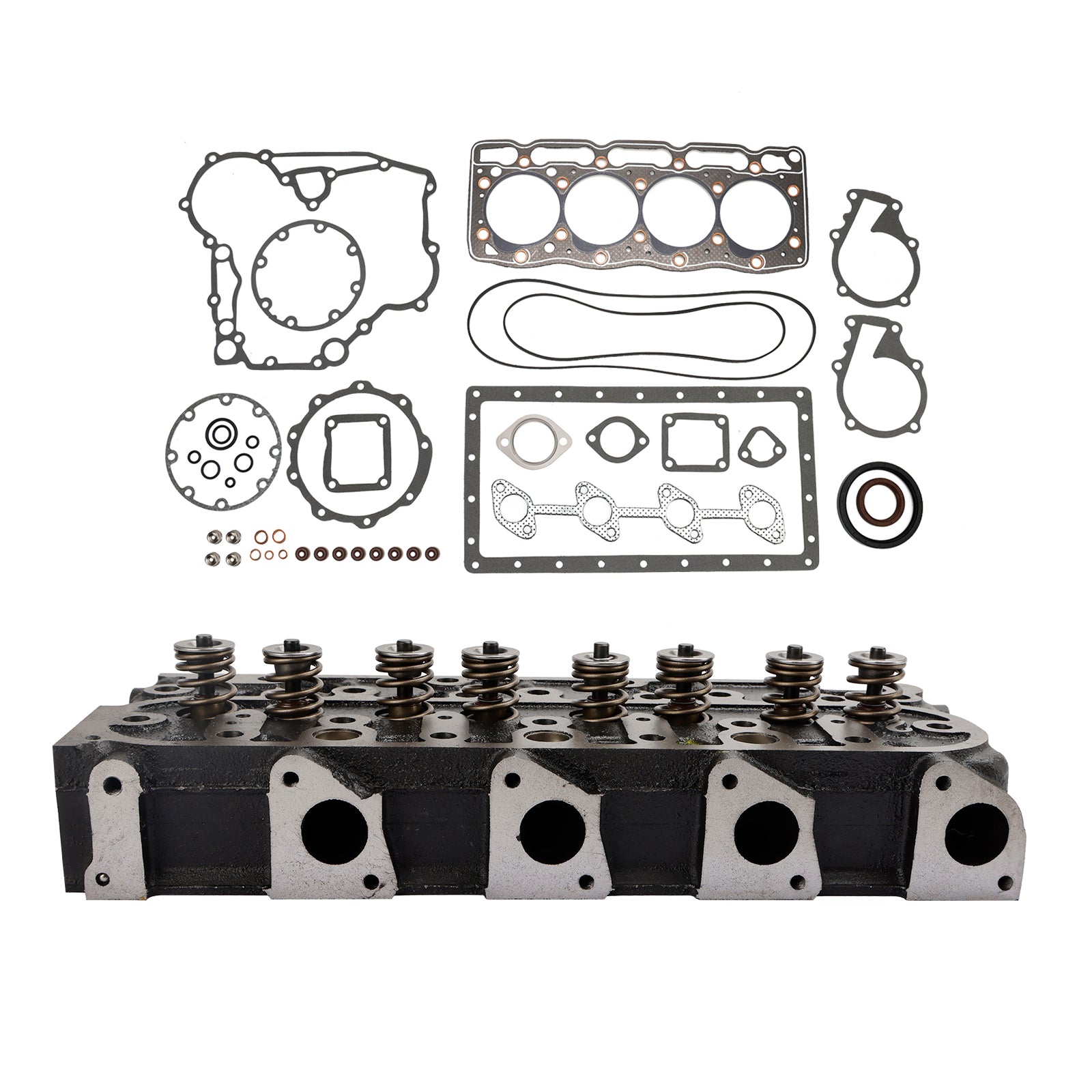 Testata completa + kit guarnizioni per Kubota V1505 V1505D 1G091-03044