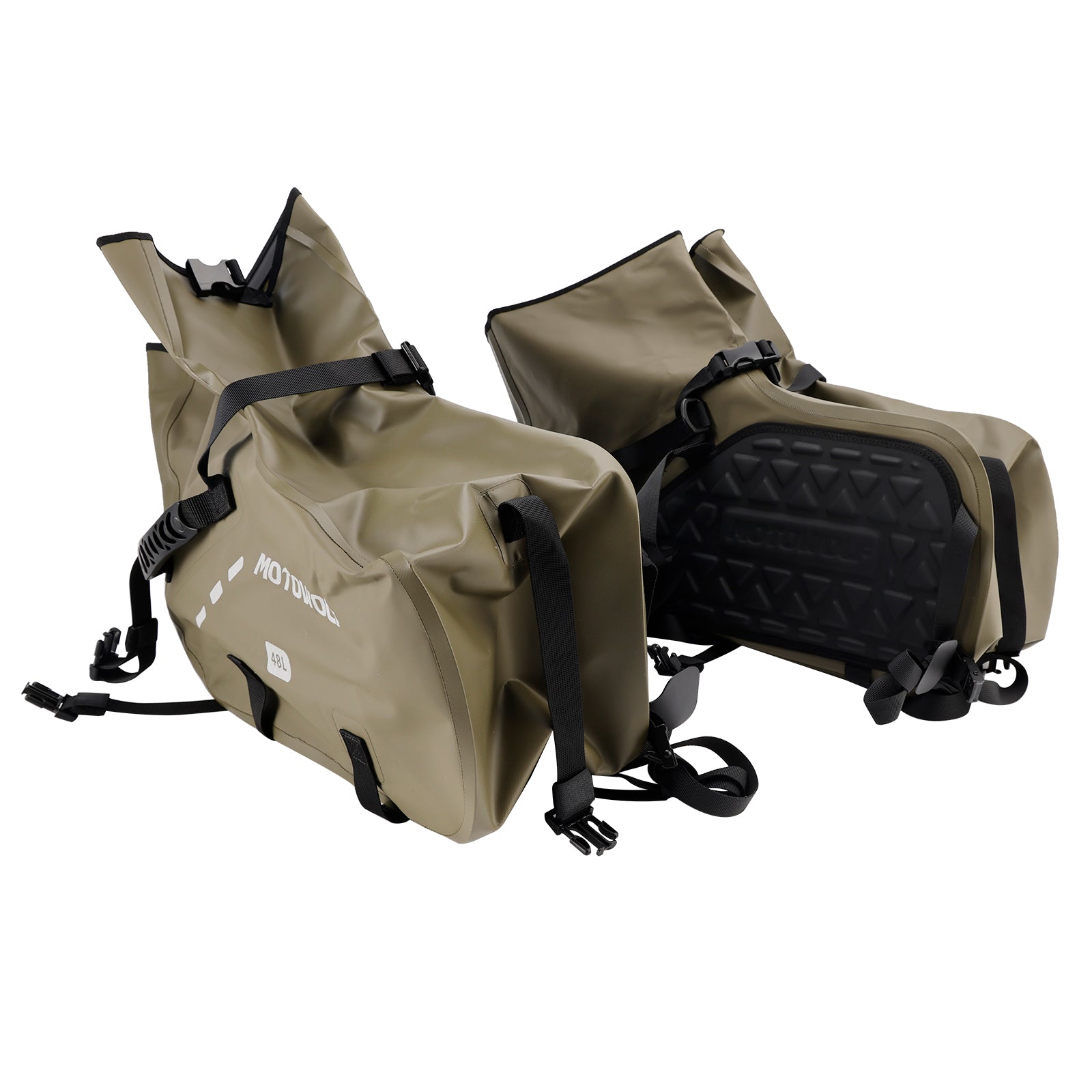 Bijpassende stoel met bijpassend gekleurd zadel, 86 L, groen, voor scooter en motorfiets