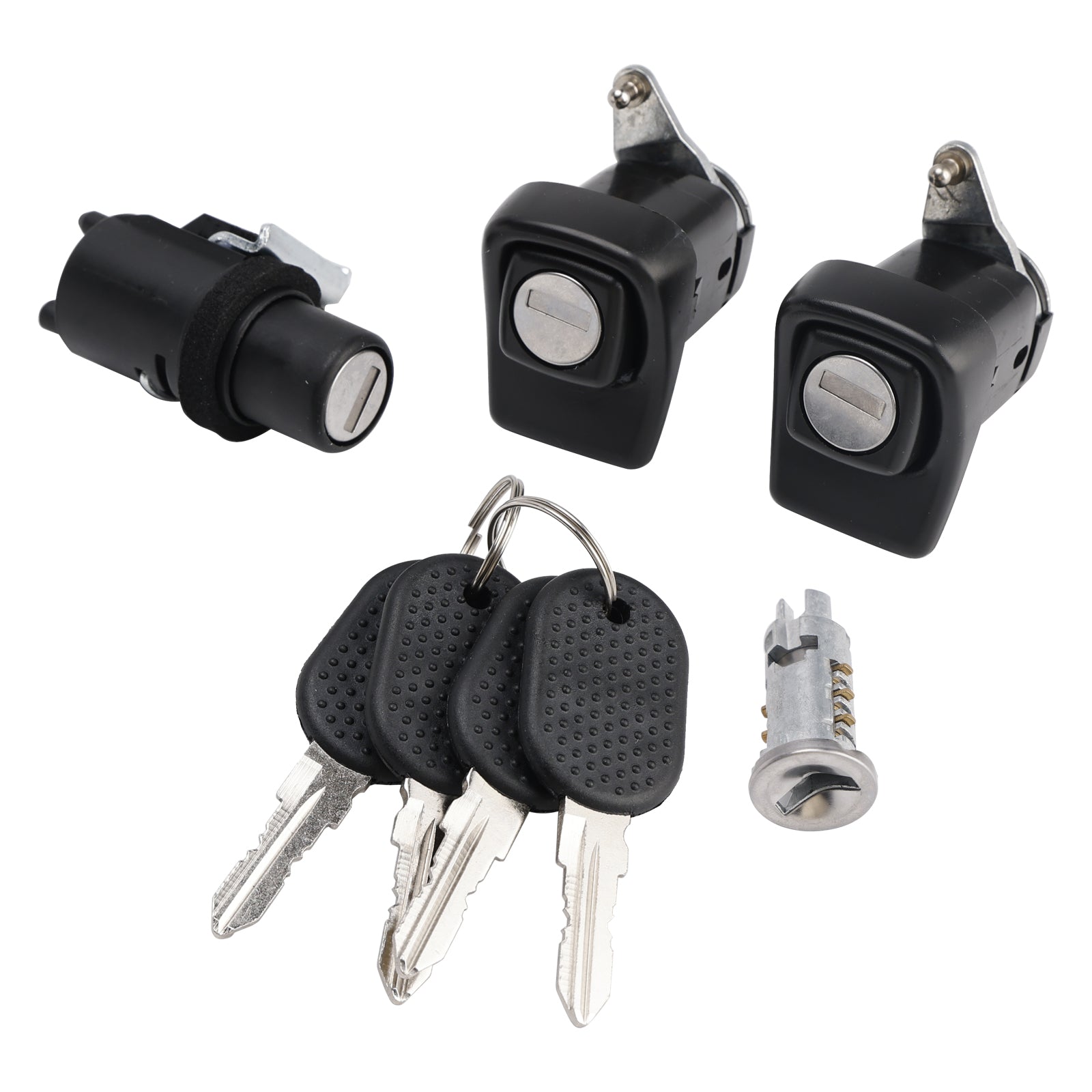 Komplet leve in desne ključavnice + pokrov + cilinder + 4 ključi za Fiat Panda 85/104