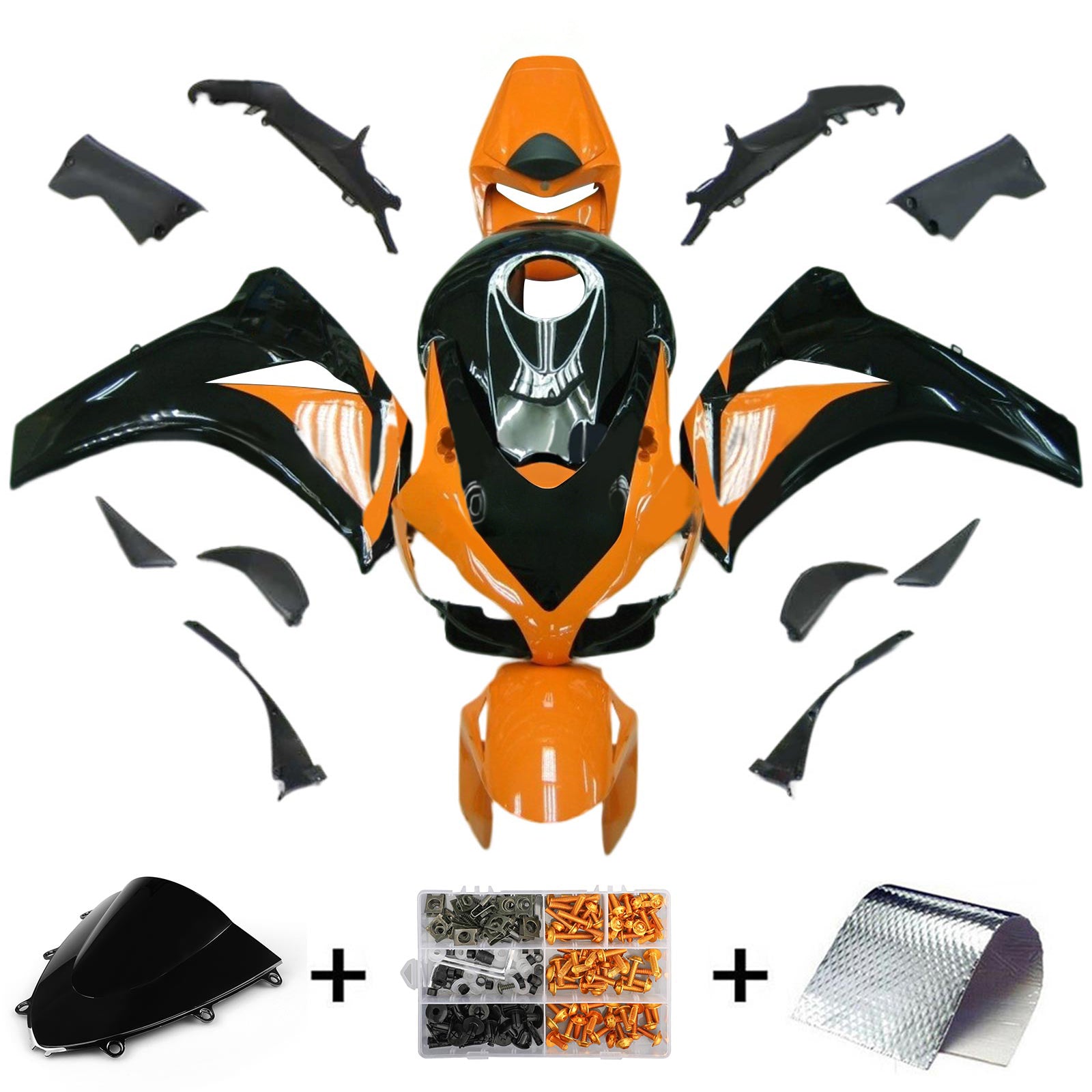 Kit de carénage injecté en plastique ABS pour Honda CBR1000RR 2008-2011