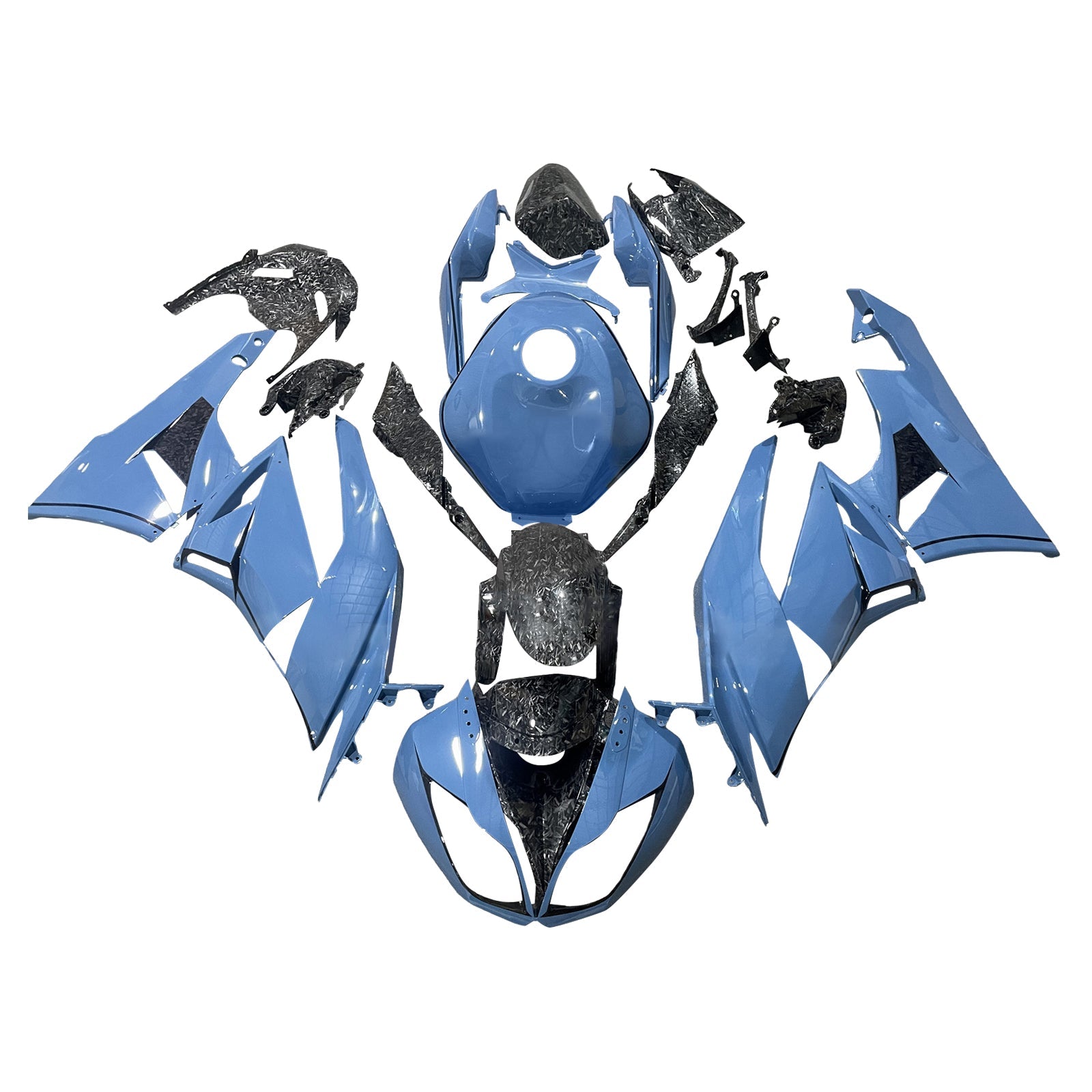 Kit carena iniezione Carrozzeria in plastica ABS per Kawasaki ZX6R 636 2009-2012