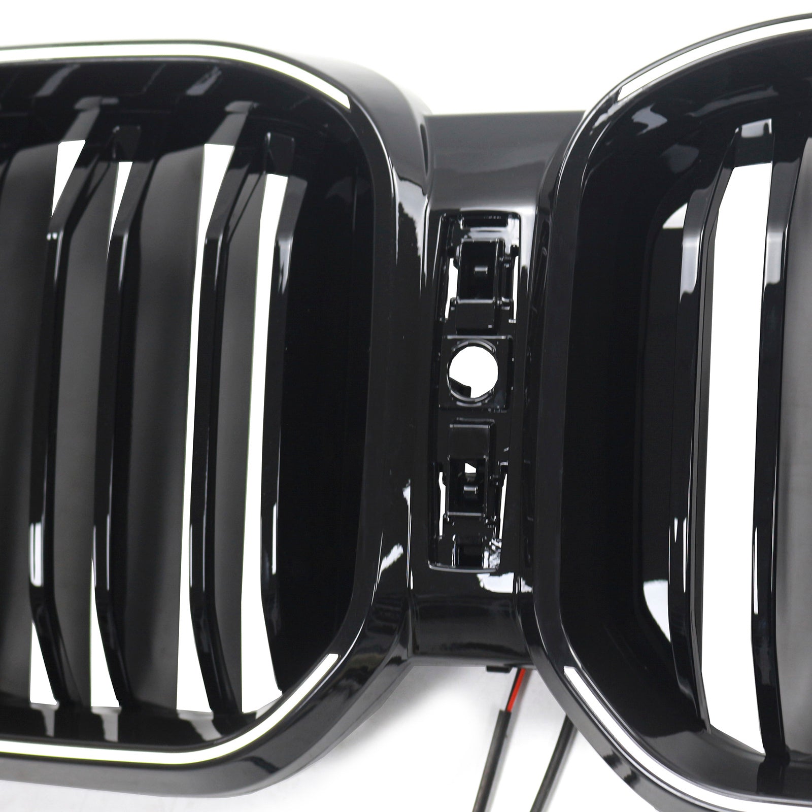 Grille de pare-chocs noire brillante à double lamelles pour BMW X3 G01 X4 G02 2022-2025
