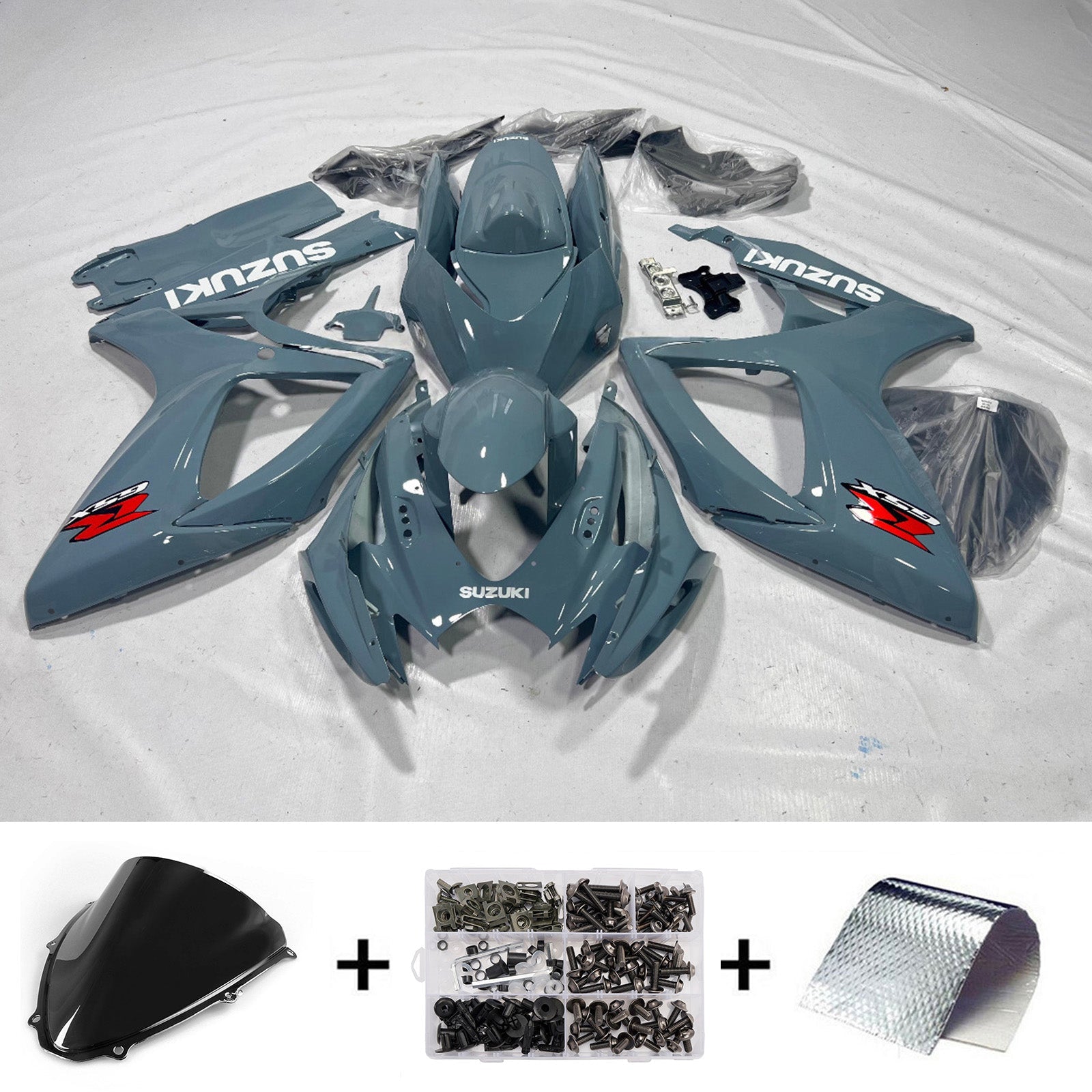 Kit de carénage injecté en plastique ABS pour Suzuki GSXR 600/750 2006-2007 K6
