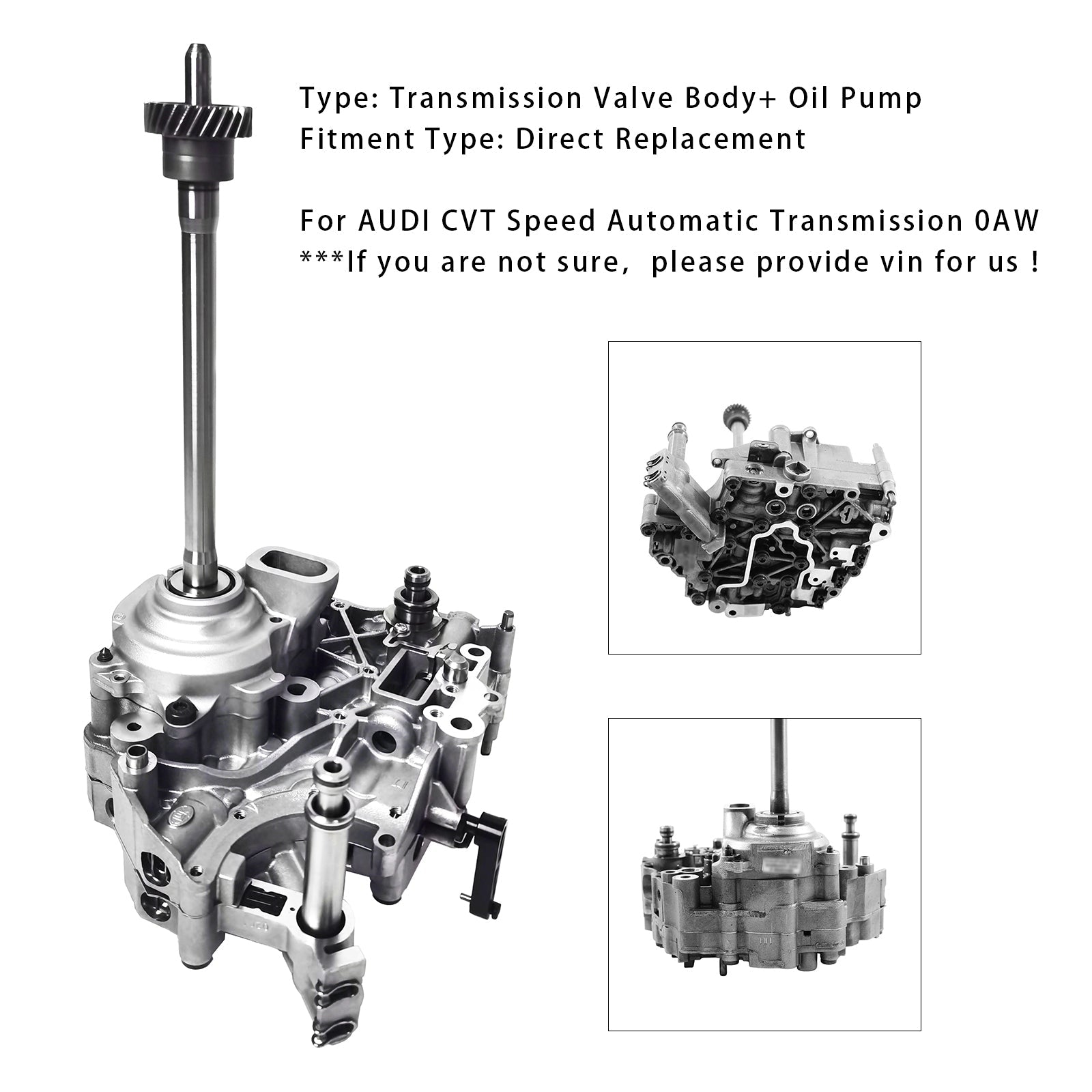 Corps de soupape de transmission automatique CVT AUDI Speed + pompe à huile 0AW325031
