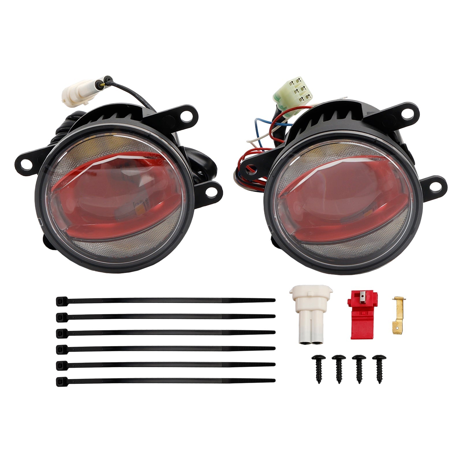 LedTiving Car Lighthouse Fog Drl Pink Edition 90 mm 6 000 K per Osram