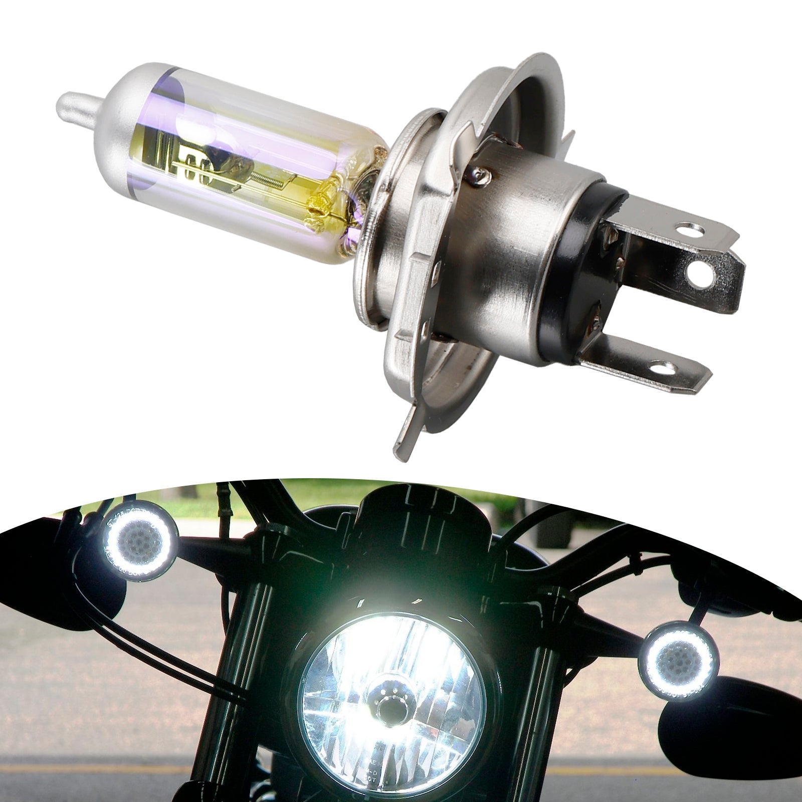Feu de moto toutes saisons HS1 64185ALS PX43T 12 V 35/35 W pour OSRAM