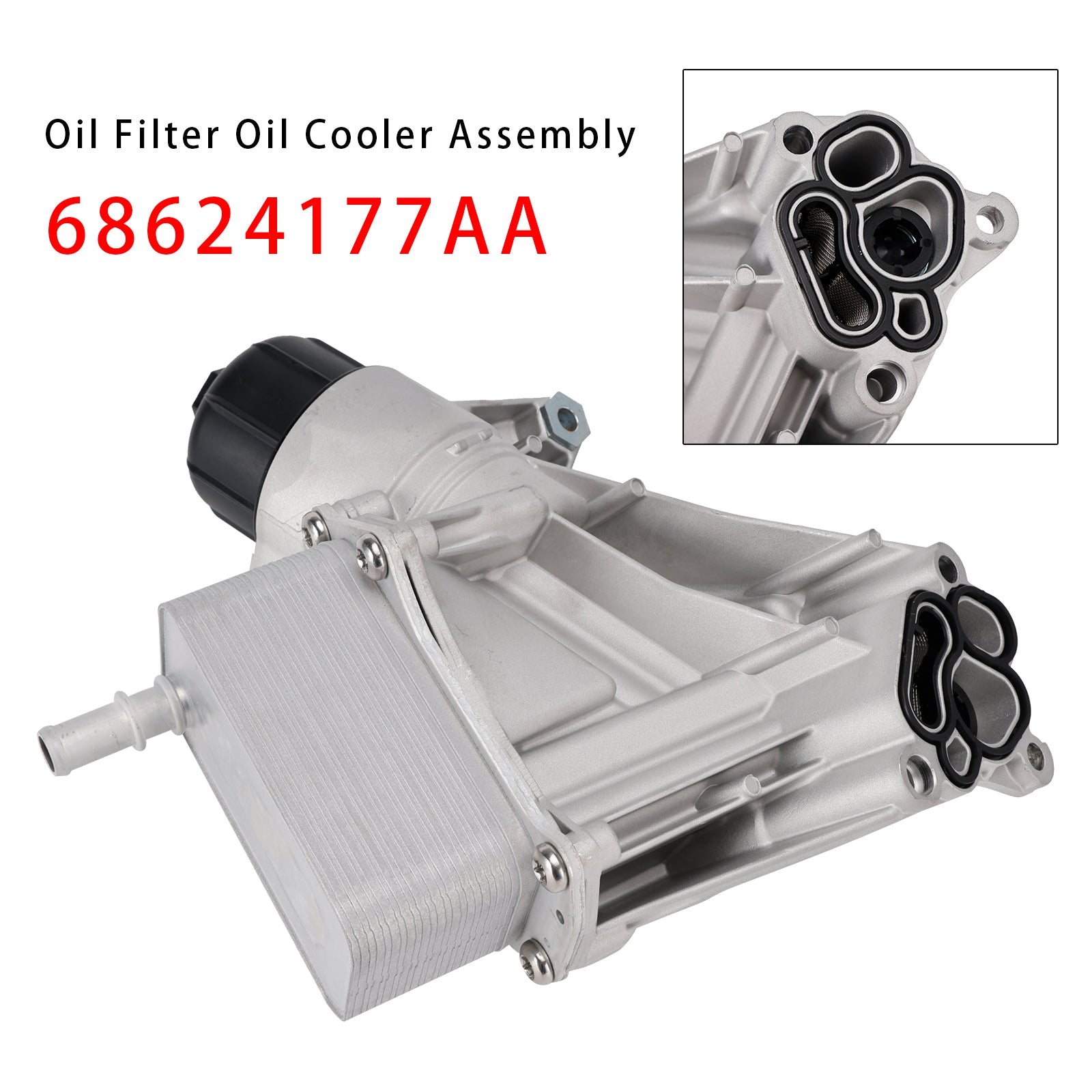 Oljni filter in hladilnik&Olje za Dodge Ram 3.0L V6 dizel (2014-2019) - Referenca : 68624177AA