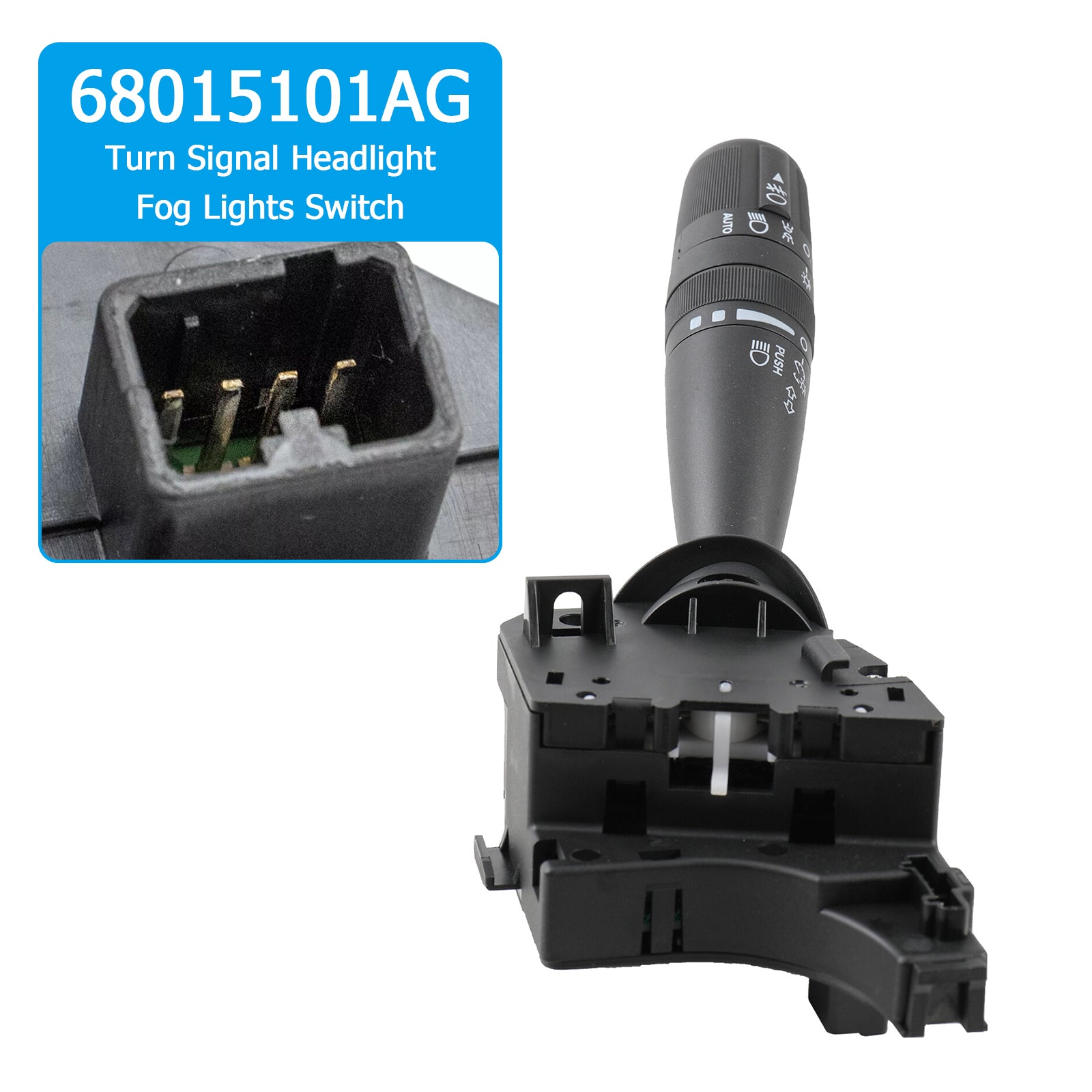 Knipperende schakelaar, koplamp en mist 68015101A voor Chrysler, Dodge en Jeep