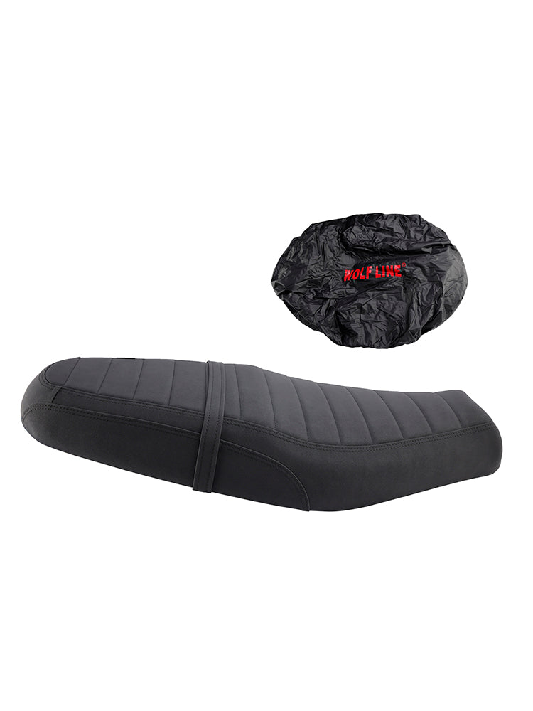 Cuscino del sedile del passeggero e parte posteriore nera inferiore per Street Twin Speed ​​Twin Brownc