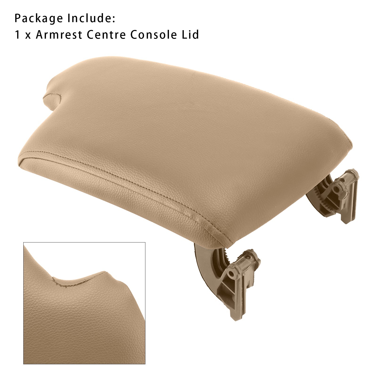 Cubierta de consola de la consola Powerbag de cuero beige para BMW E90 E91 E92 E93 51169134486