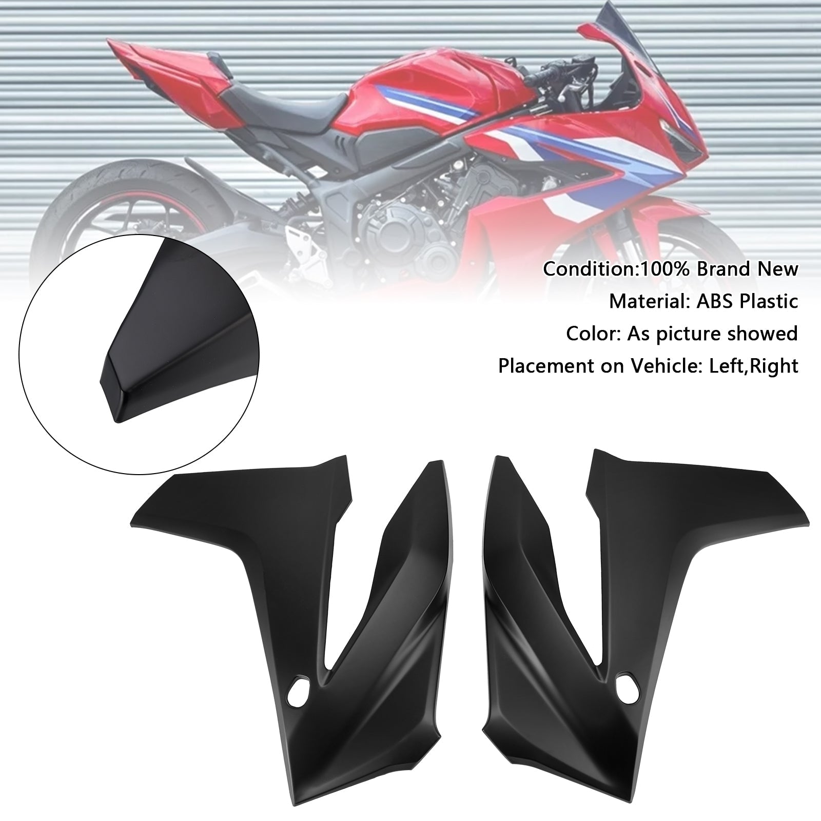 Panneau de protection du cadre latéral, carénage, capot, pour Honda CBR650R 2024-2025