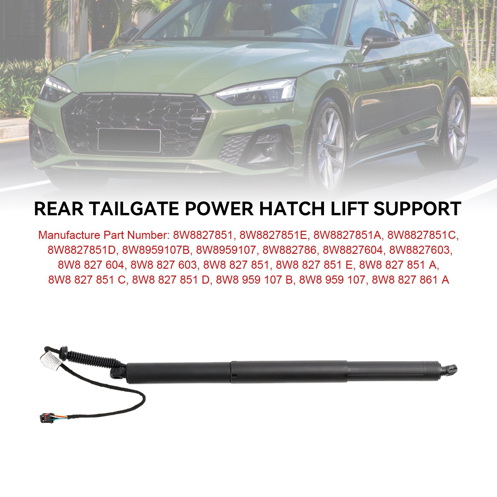 2016-2024 Audi S5 F5 8W Sportback 1 Uds elevador eléctrico de puerta trasera 8W8827851 8W8959107