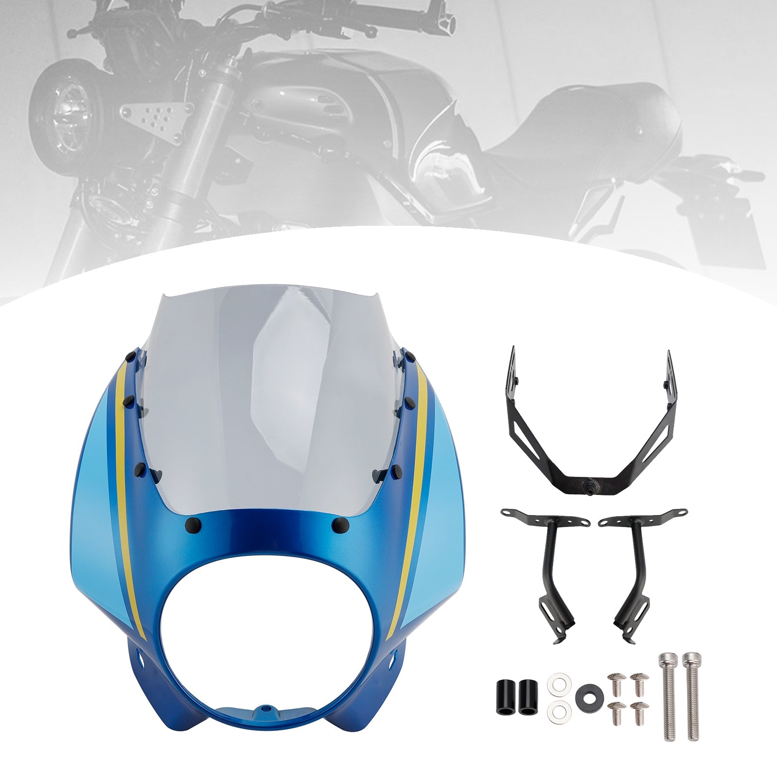 Parabrisas y carenado de faro para Yamaha XSR900 (2022-2025)