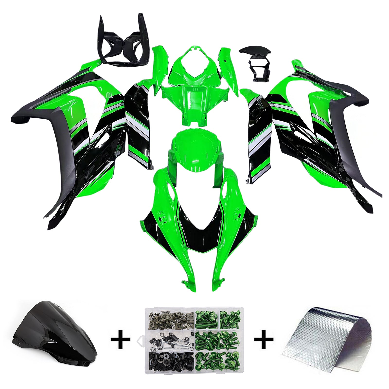 Kit de carénage injecté en plastique ABS pour Kawasaki ZX10R 2016-2020