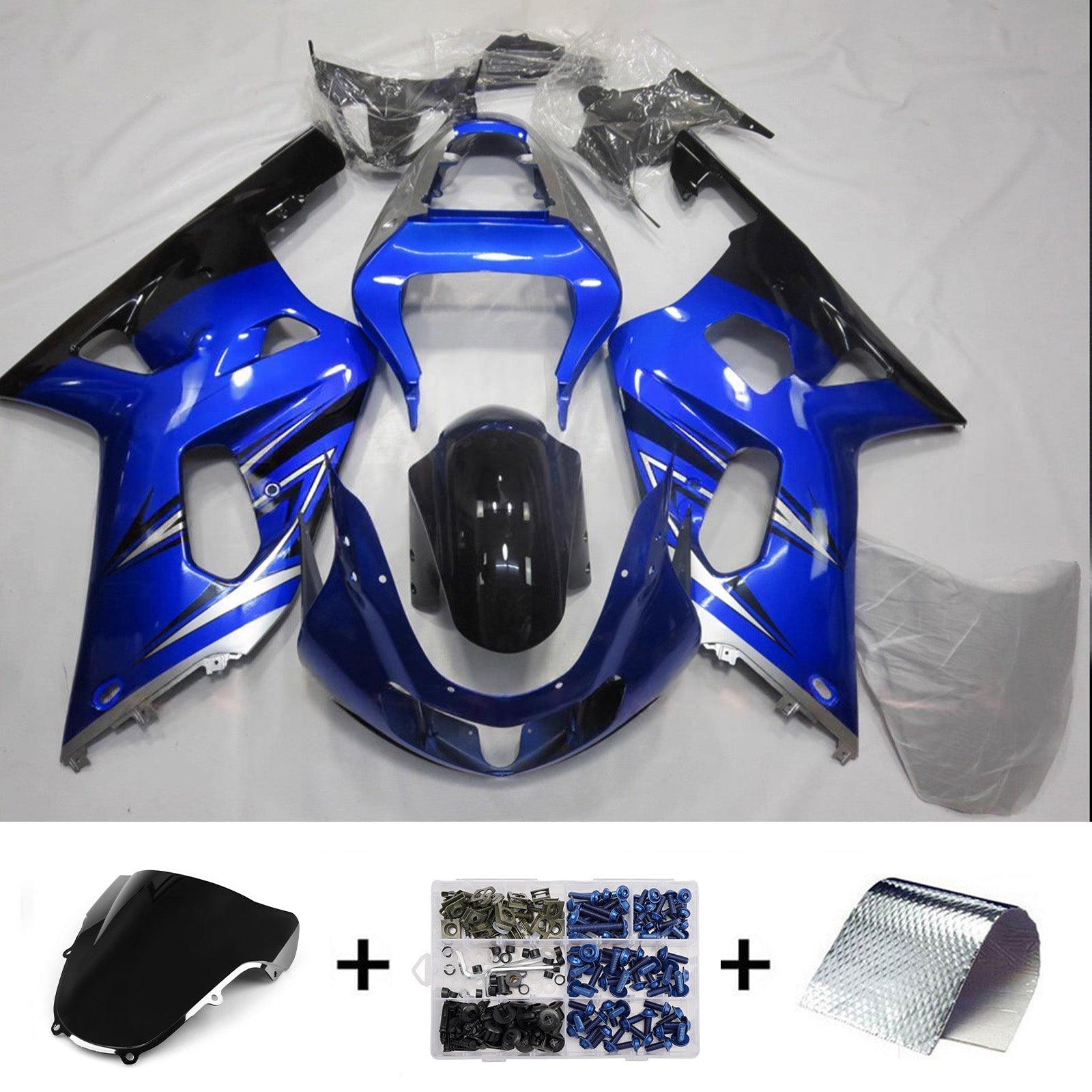 Kit de carénage par injection pour Suzuki GSXR600 2001-2003 GSXR750 2000-2003 K1