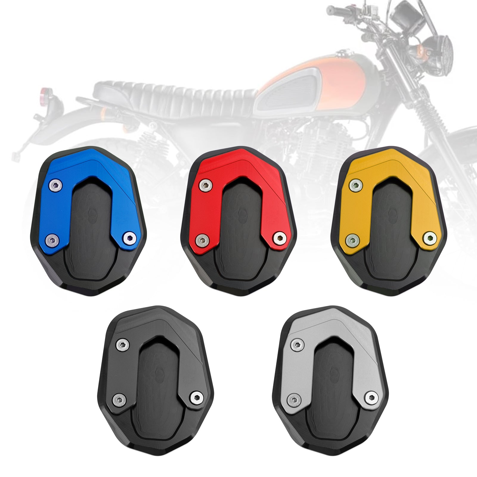 Ampliar Placa de extensión de caballete lateral para Ducati Scrambler 800/1100 15-20