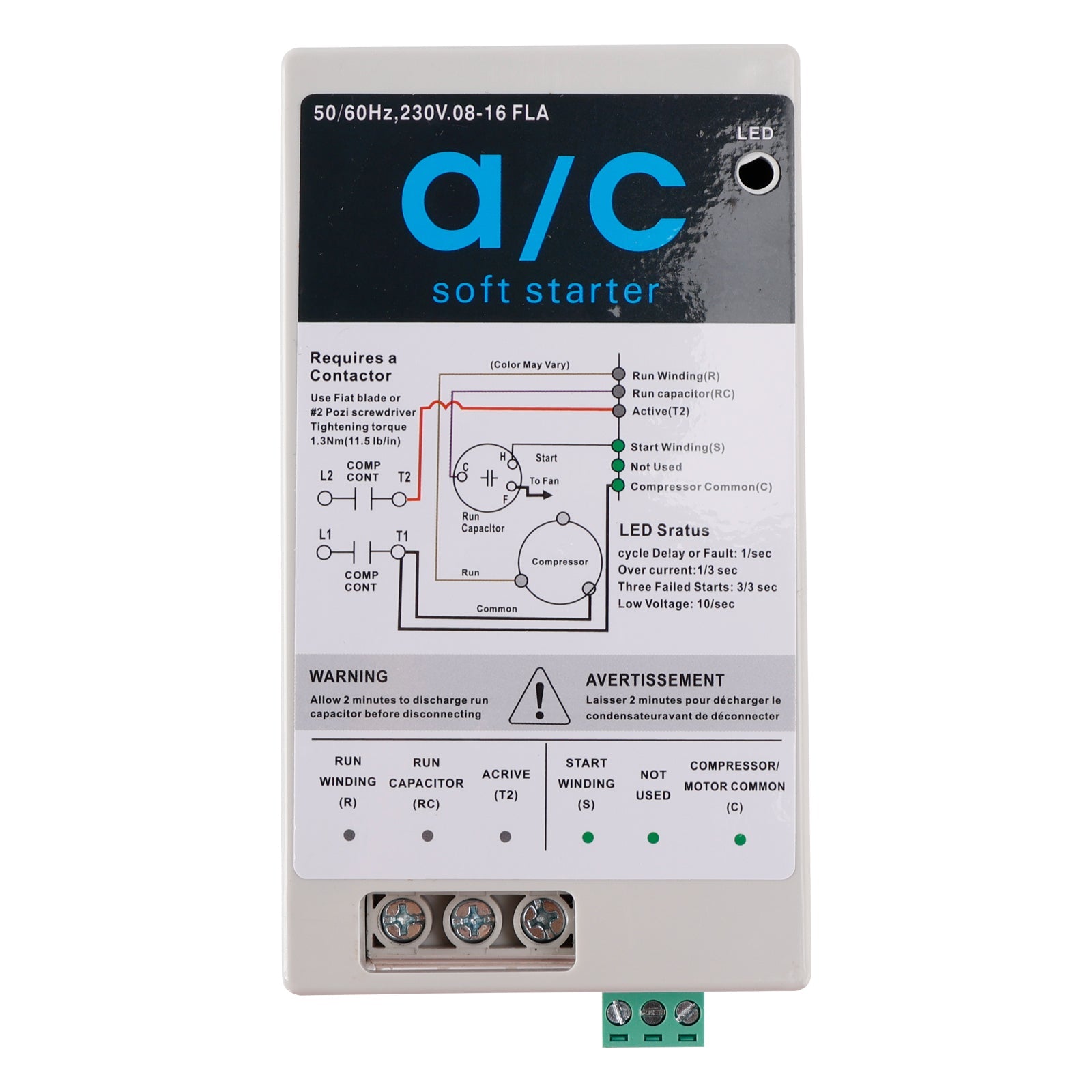 Progresivni zagonski modul 08-16 A za CA enote od 1,75 do 3,5 ton, vzvratna zaščita motorja