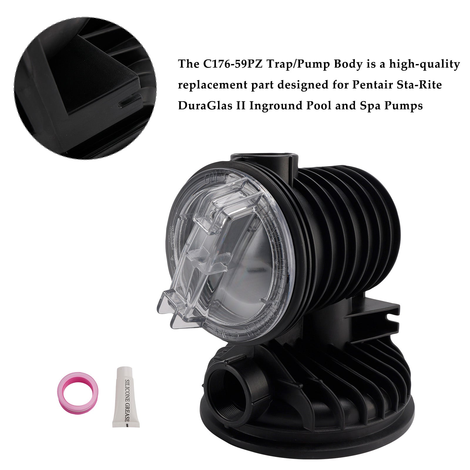 Corps de réservoir 15"" pour pompes Pentair DuraGlas II C176-59PZ (remplacement direct)