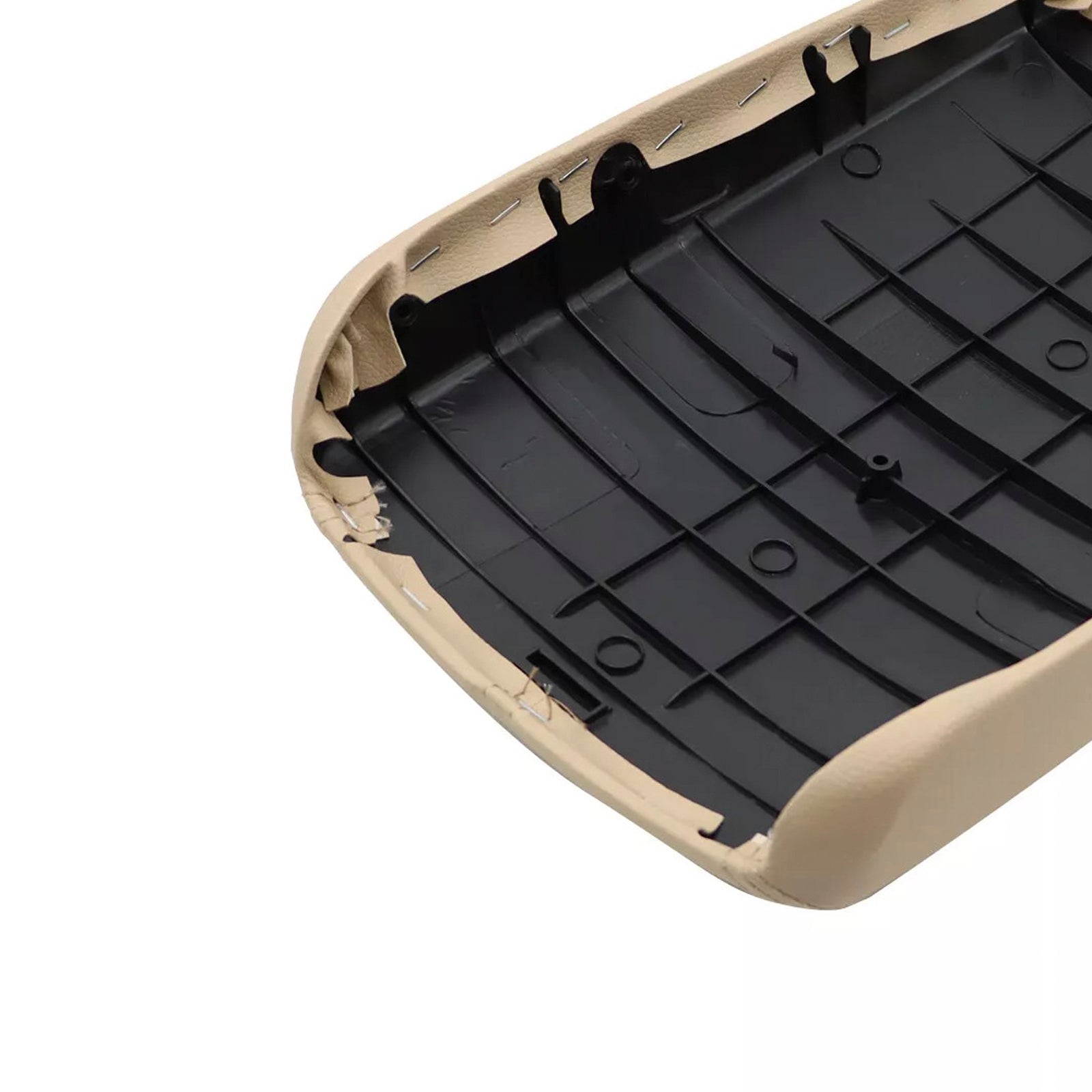 Couvercle de console centrale d'accoudoir en cuir beige pour Honda Accord 2008-2012