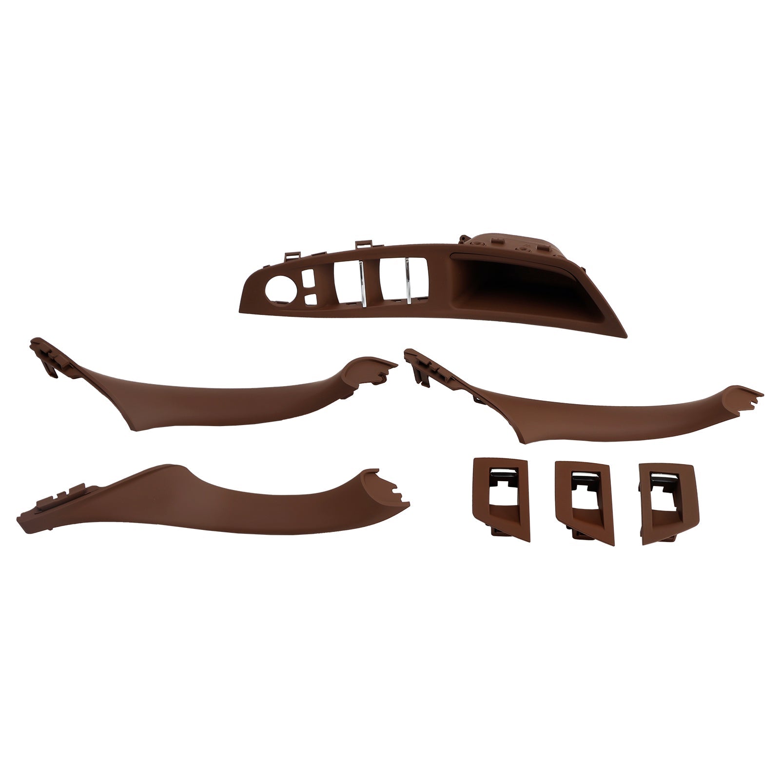 Set 7 rdečih in rjavih notranjih ročajev za BMW 5 F10 F11 10-16