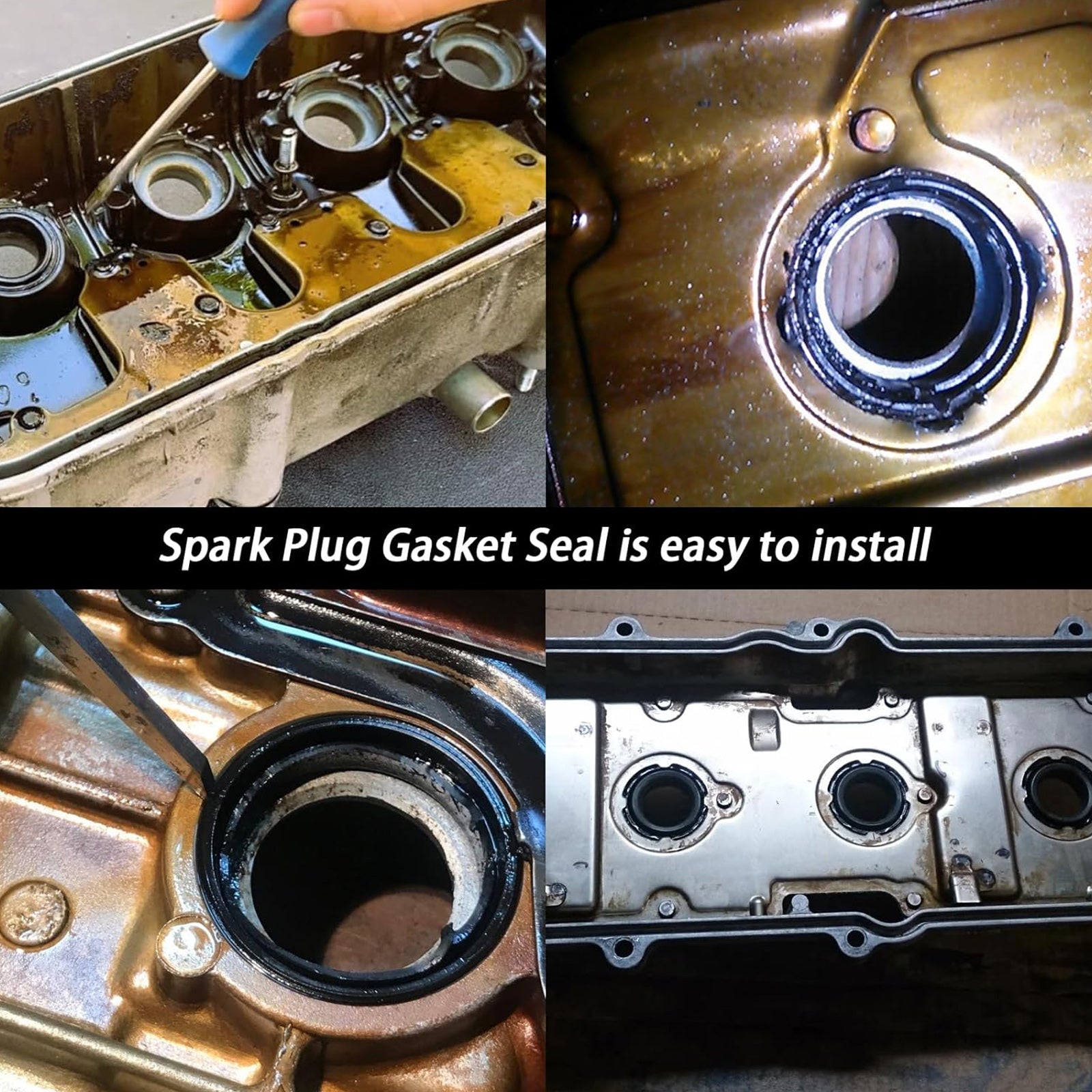 Paquete de 6 juntas de bujía para Jeep Wrangler Cherokee 2012-2024 5184778AB